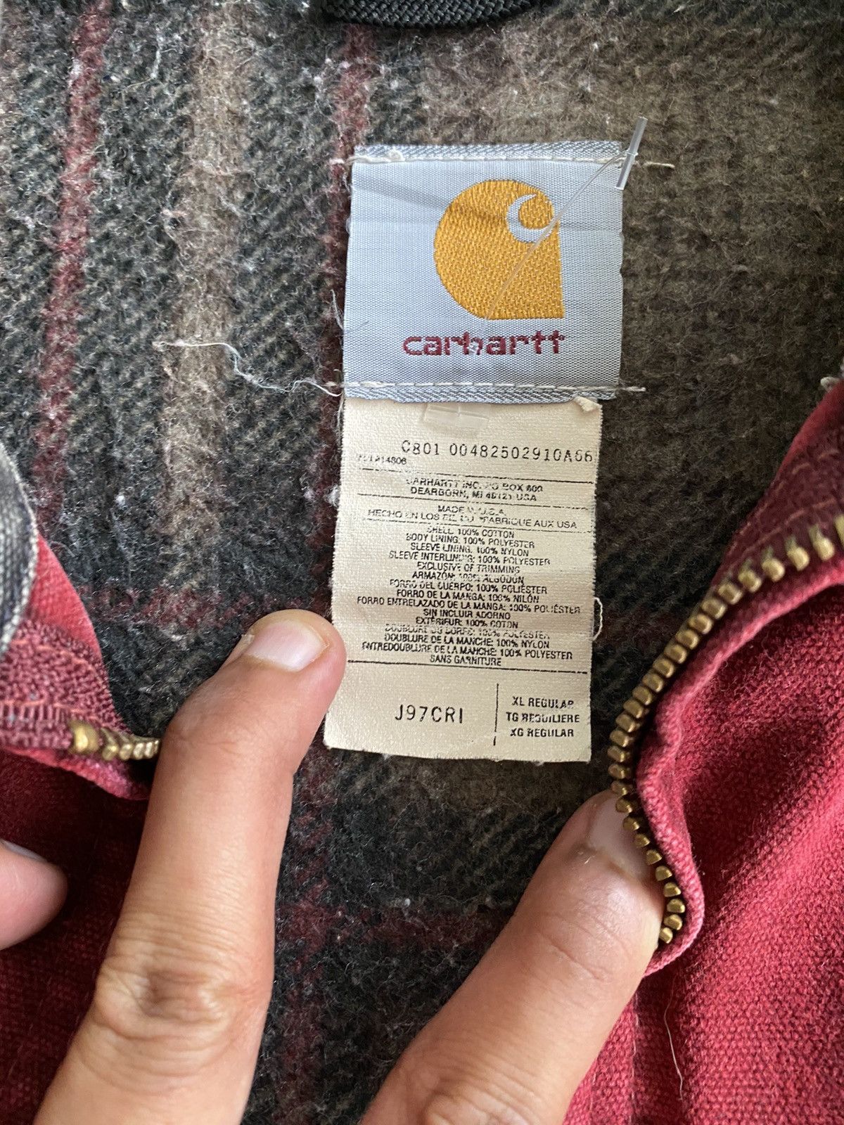 Carhartt × Vintage J97 CRIMSON CRI DETROIT JACKET | Grailed