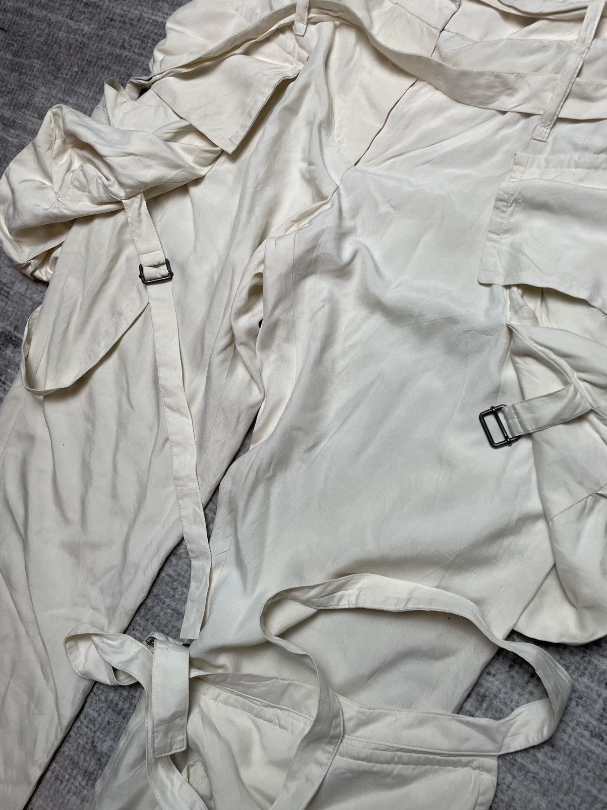 Ann Demeulemeester Ann Demeulemeester Silk Cargo Bondage Pants Size US 32 / EU 48 - 5 Thumbnail