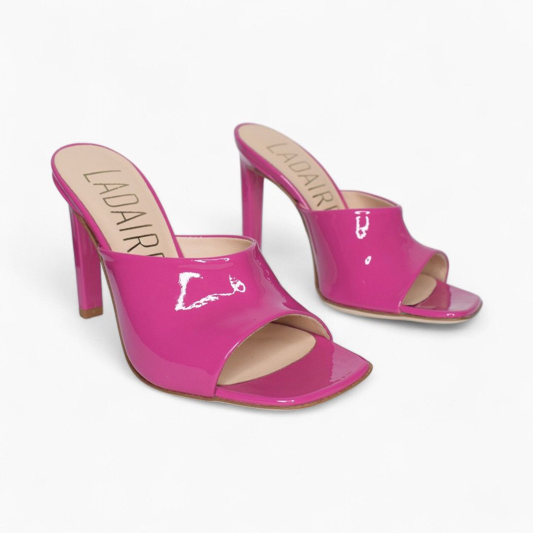Other Ladaire ✦ Pink Patent Leather Mule Heels Size US 4 / IT 34 - 2 Thumbnail