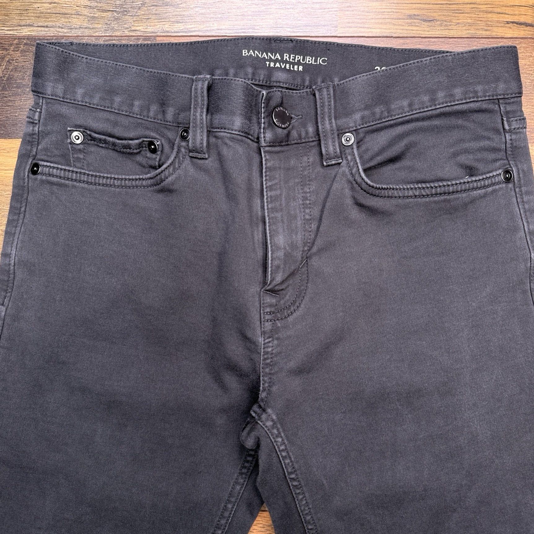 Banana Republic Banana Republic Slim Jeans Mens 29x32 Gray Mid Rise Stretch City Straight 5-Pocket Denim Cotton Spandex Vintage No Size US 29 - 4 Thumbnail