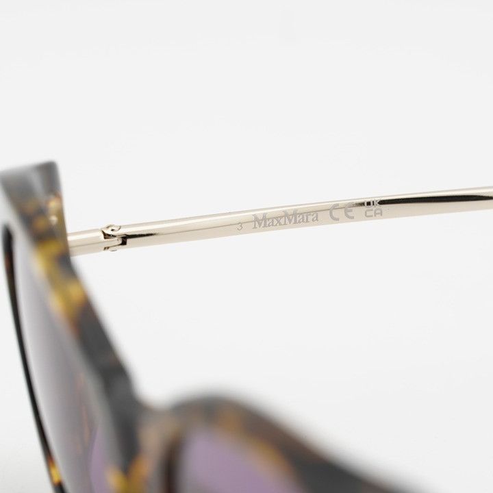 Max Mara Max Mara MALIBU10 MM0080 53Y Sunglasses Blonde Havana Oval Size ONE SIZE - 6 Thumbnail