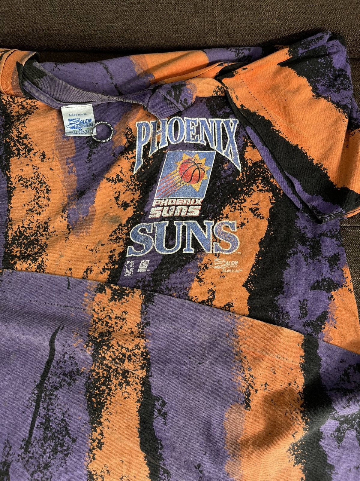 NBA Vintage 90s Phoenix Suns Salem Sportswear T-Shirt XL Size US XL / EU 56 / 4 - 3 Thumbnail