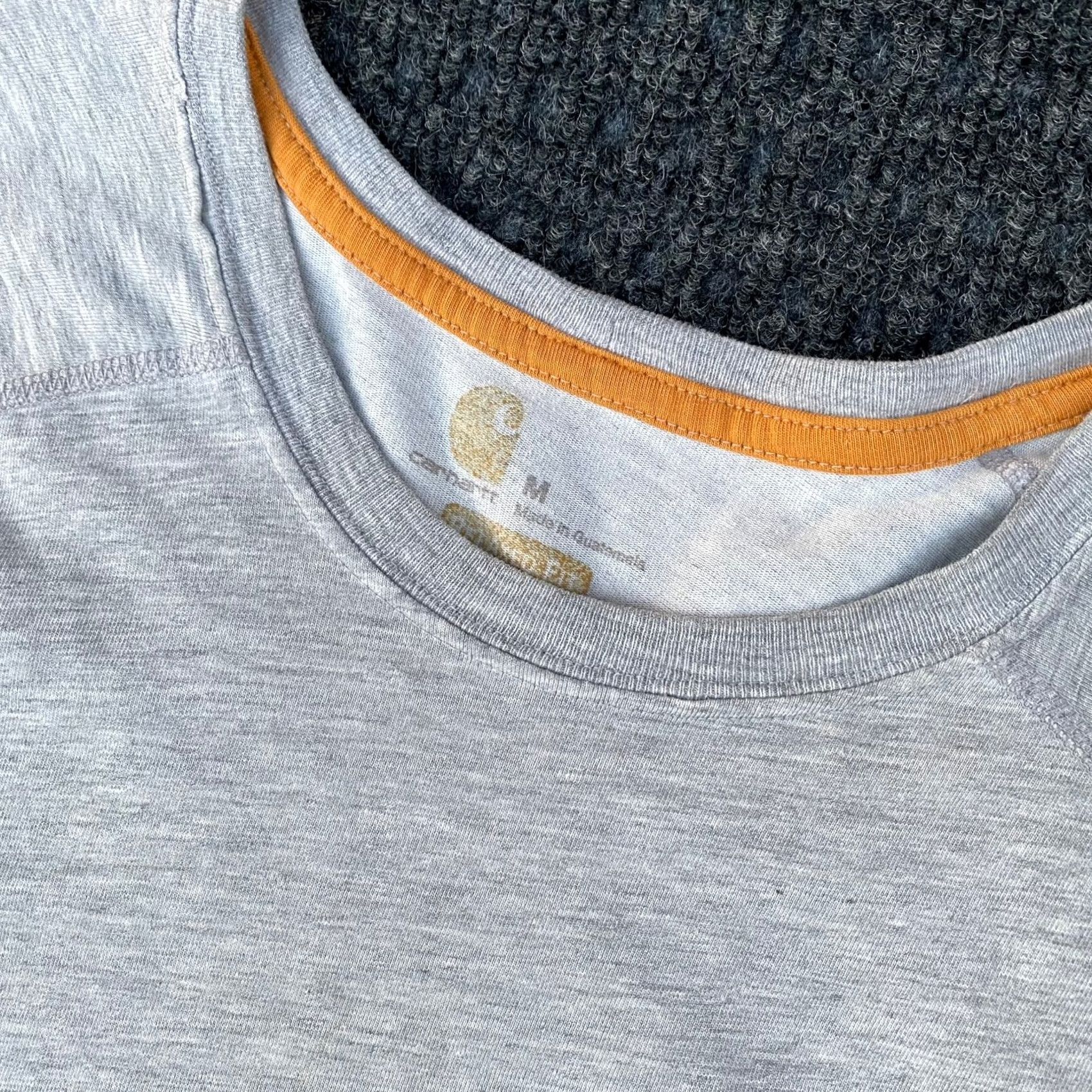 Carhartt Carhartt Womens T Shirt Heather Gray M Casual Short Sleeve Crew Neck Pullover Regular Fit Gray 90s? Size M / US 6-8 / IT 42-44 - 3 Thumbnail