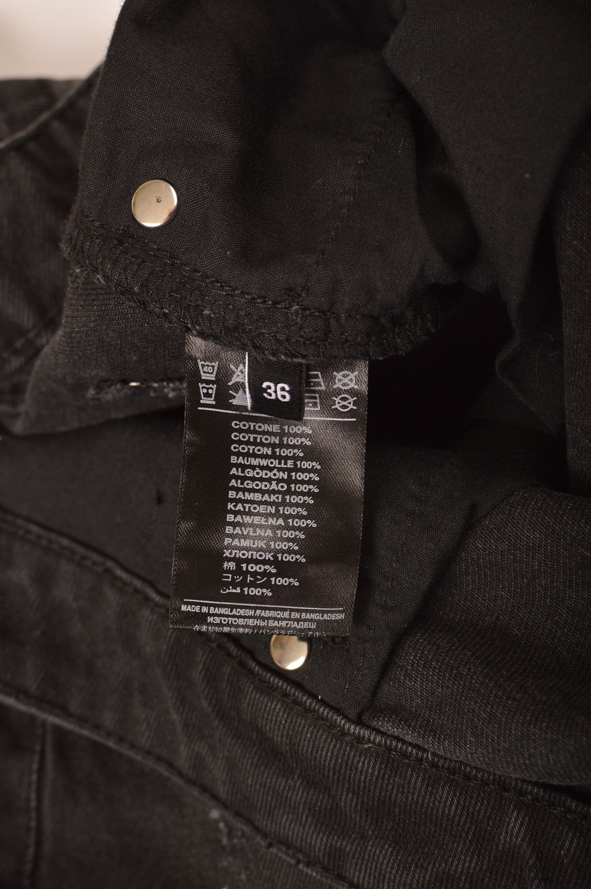 John Richmond × Richmond Denim John Richmond It's Only Rock'N'Roll Black Denim Jeans Size US 36 / EU 52 - 5 Thumbnail