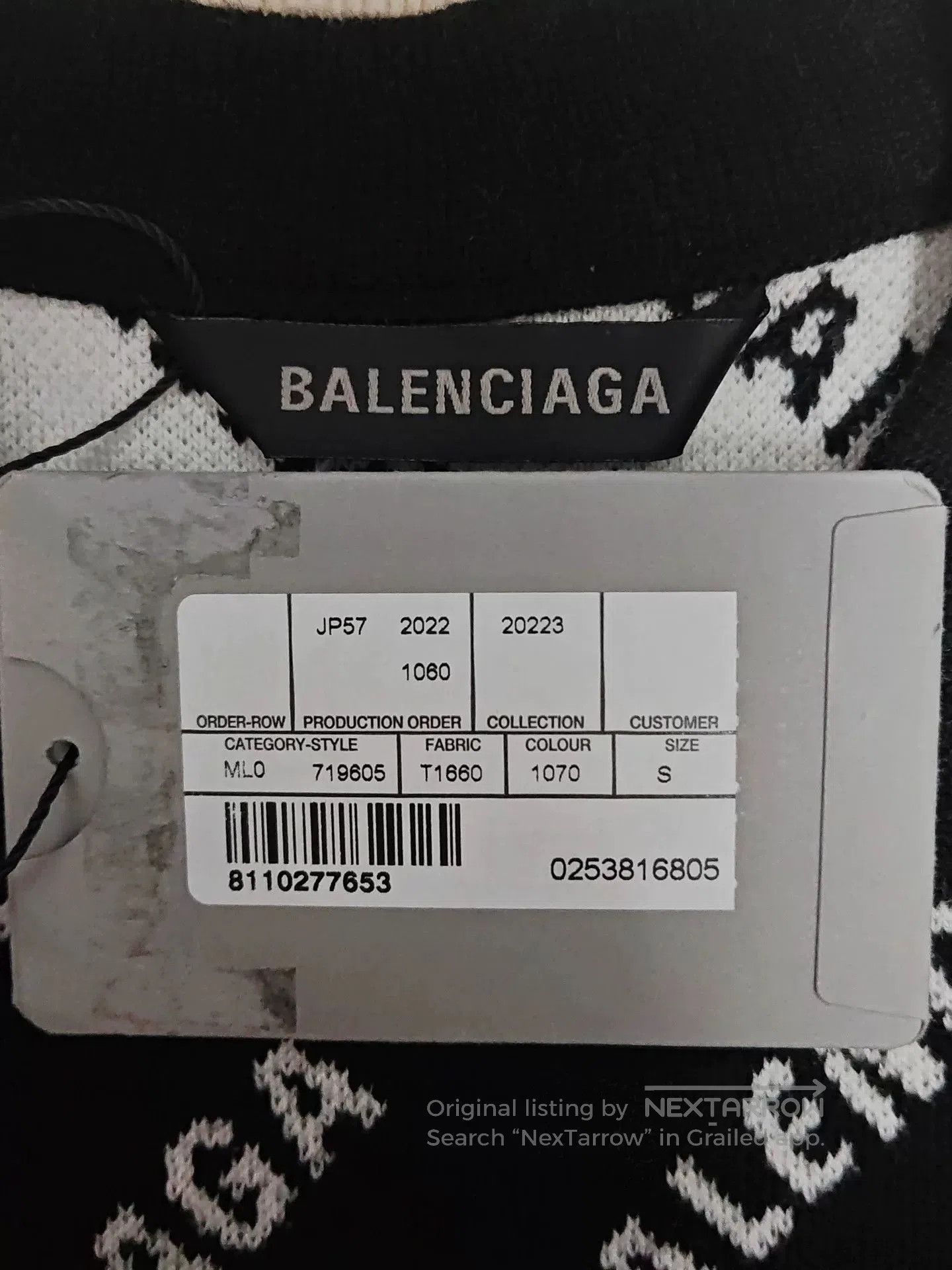 Balenciaga balenciaga black knitted long sleeve sweater. Size US S / EU 44-46 / 1 - 4 Thumbnail