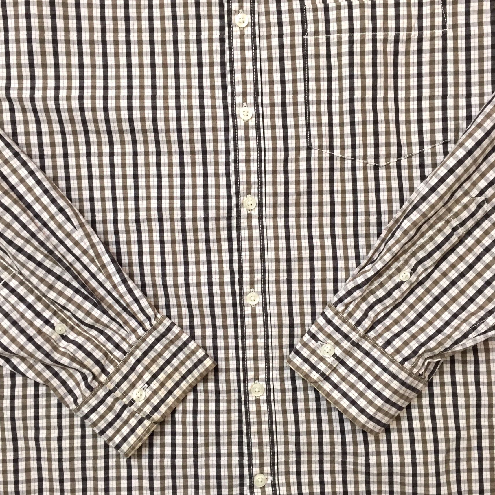 Old Navy Old Navy Shirt Mens 2XL Black Plaid Long Sleeve Button-Up Shirt Size US XXL / EU 58 / 5 - 4 Thumbnail