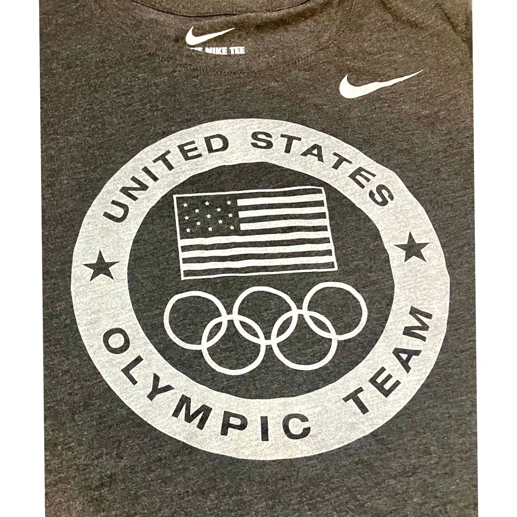 Nike Nike United States Olympic Team Gray Short Sleeve T Shirt Womens M Dri Fit Size M / US 6-8 / IT 42-44 - 2 Thumbnail