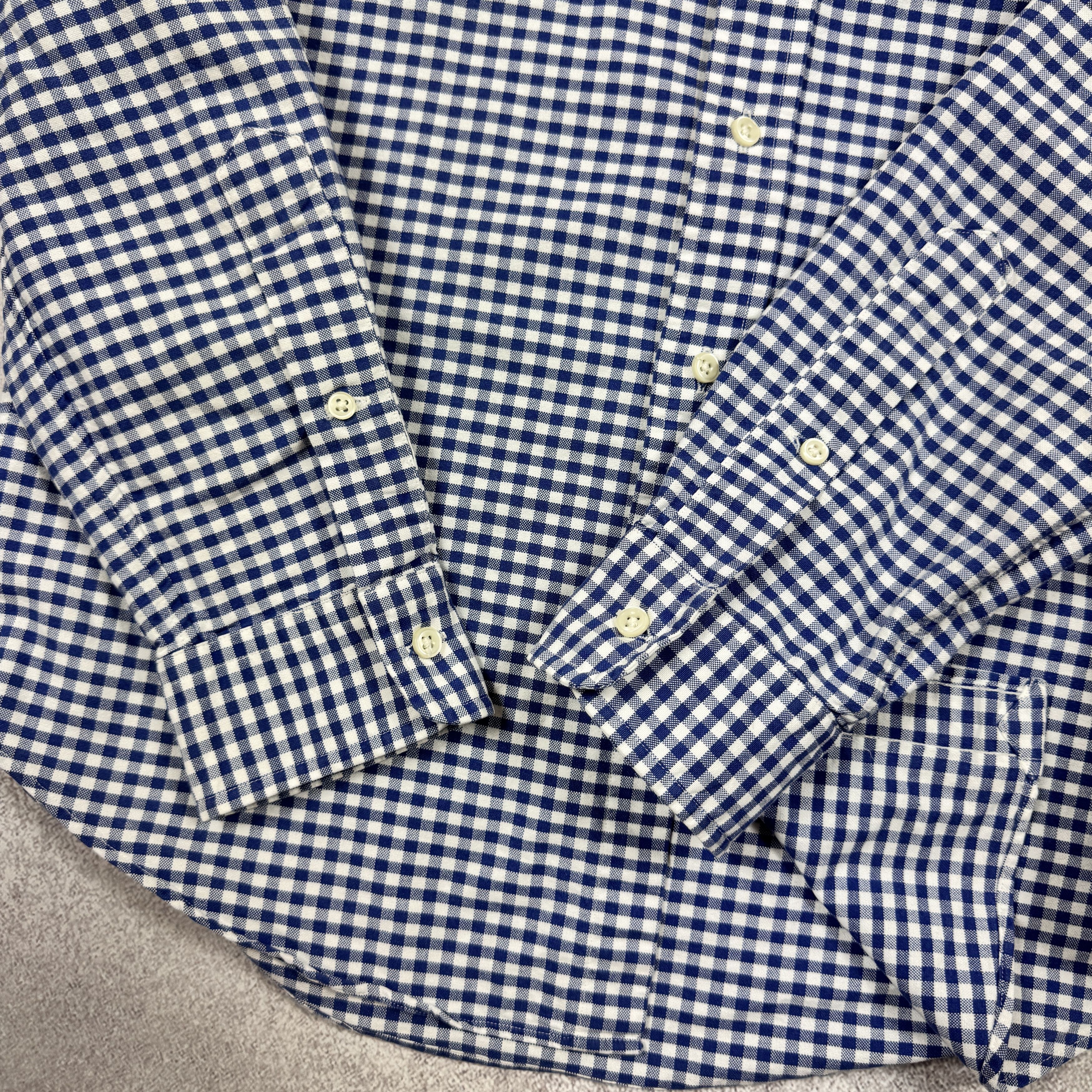 Polo Ralph Lauren Polo Ralph Lauren Slim Fit Thick Cotton Blue Shirt Size M Size US M / EU 48-50 / 2 - 5 Thumbnail