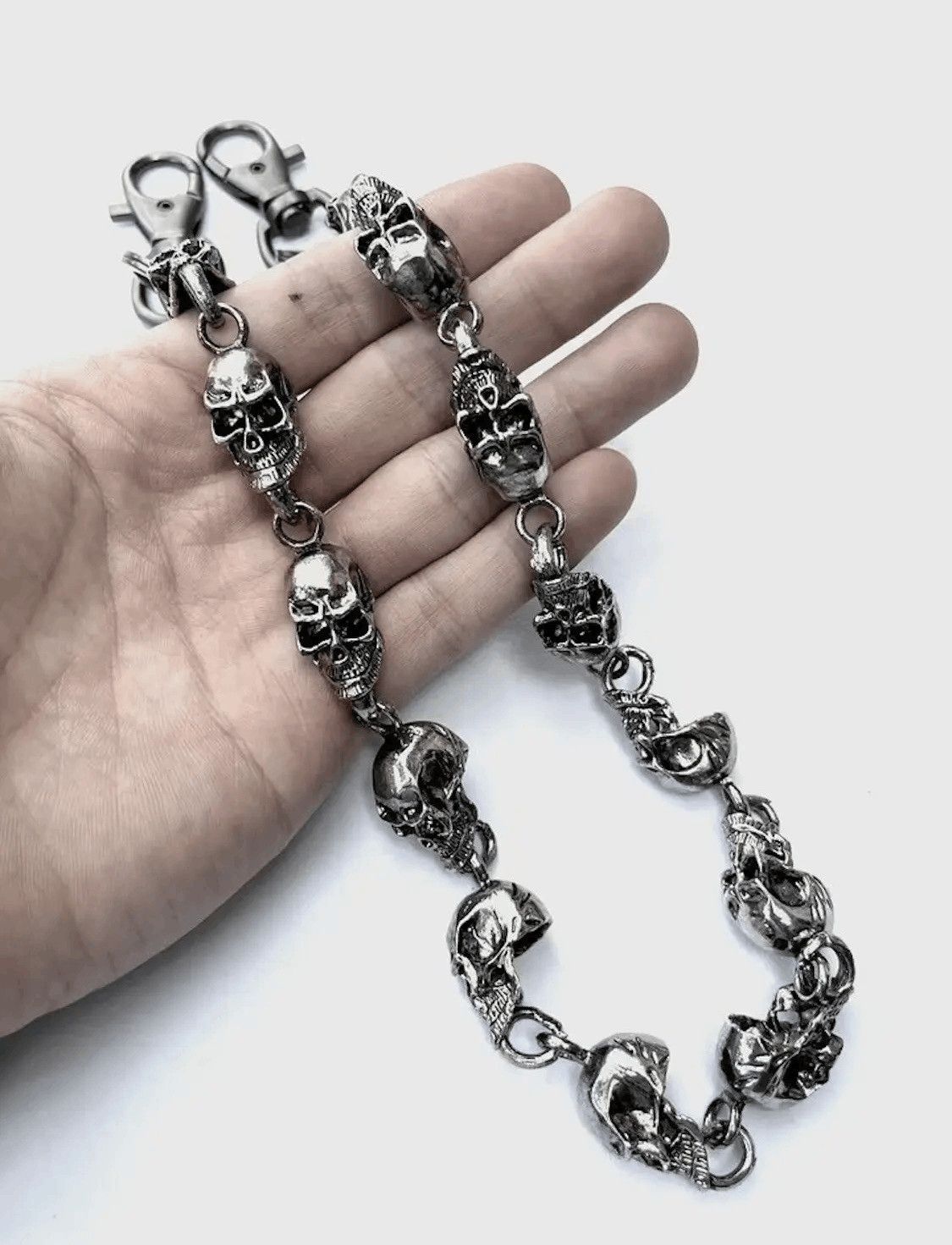 Jewelry Skull Link Wallet Demon Pocket Chain Size ONE SIZE - 3 Thumbnail