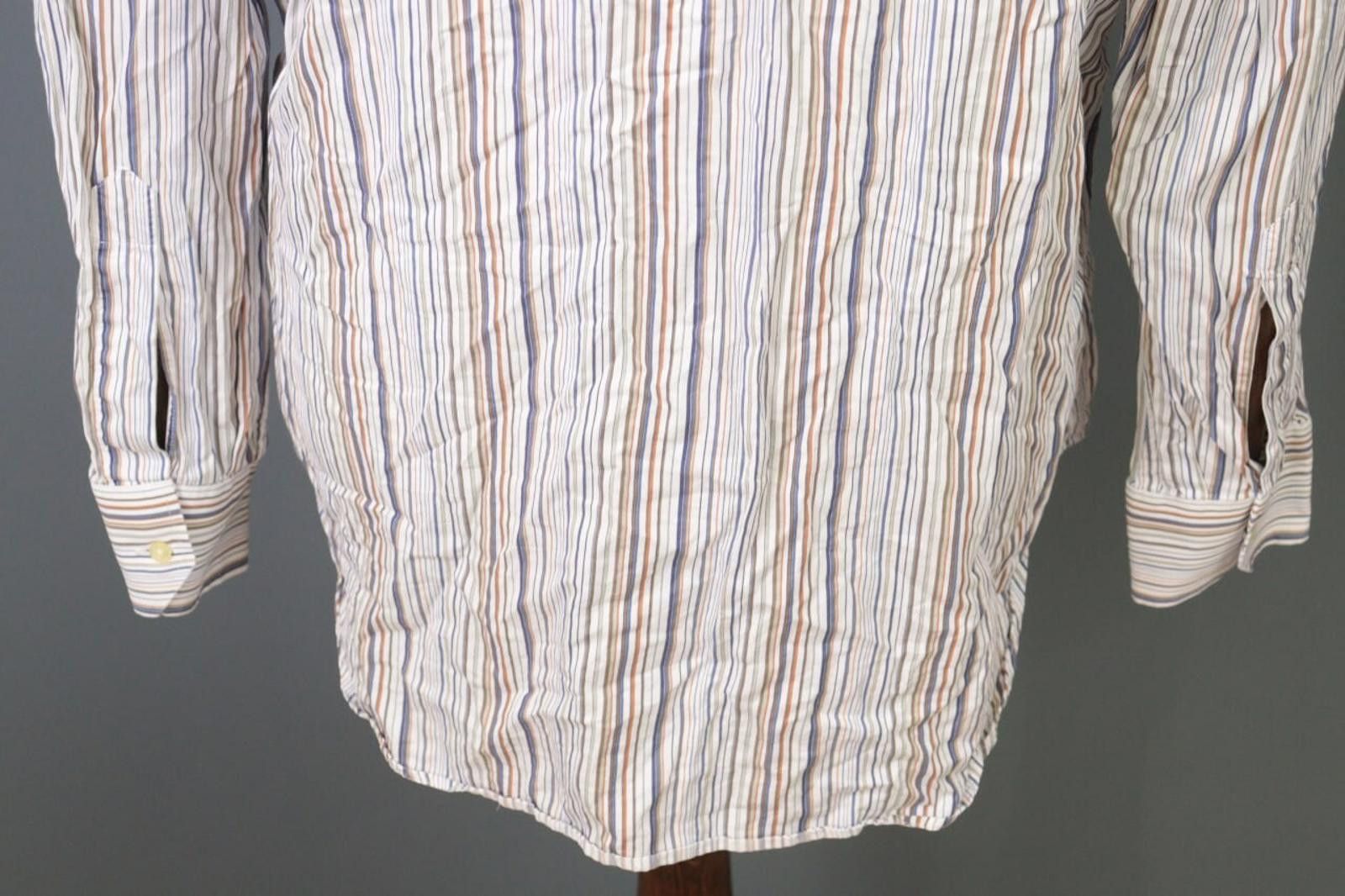 Etro Etro Multicolor Stripe Button Dress Shirt Size 42 Size US M / EU 48-50 / 2 - 11 Thumbnail