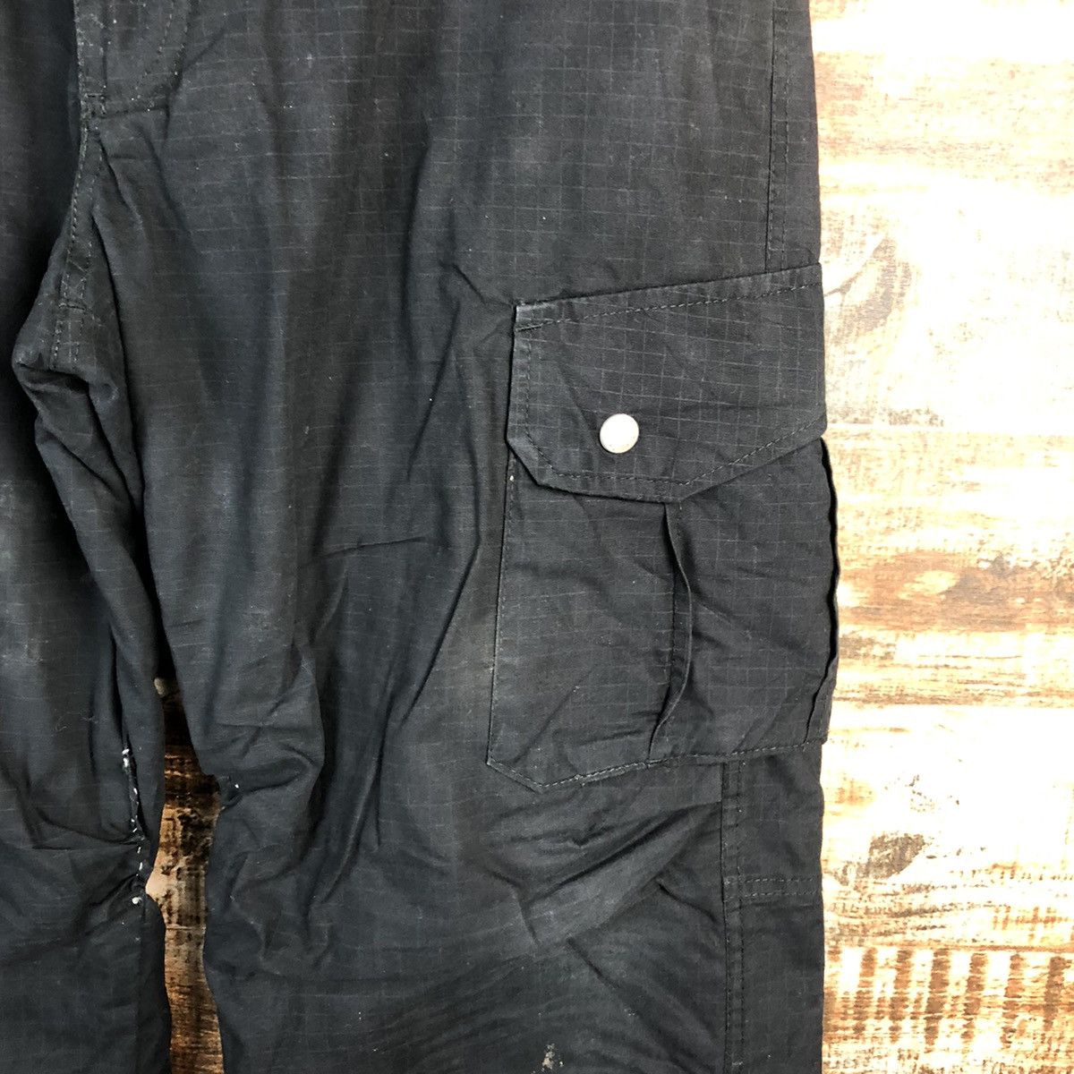 Japanese Brand DL Japanese Brand Dark Blue Cargo Multipocket Pants #C642 Size US 31 - 10 Thumbnail