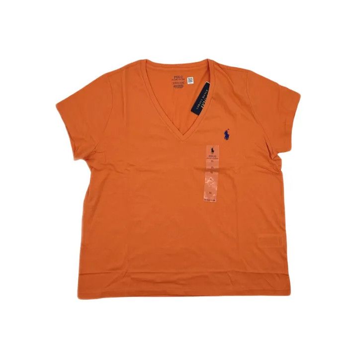 Polo Ralph Lauren Polo Ralph Lauren Solid V-Neck Short-Sleeve T-Shirt Size US XL / EU 56 / 4 - 1 Thumbnail
