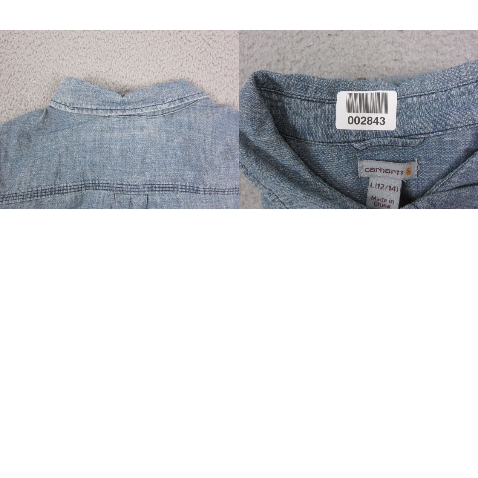 Carhartt VINTAGE Carhartt Shirt Womens Large L Blue Fairview Chambray Button Up Workwear Classic Size L / US 10 / IT 46 - 8 Thumbnail