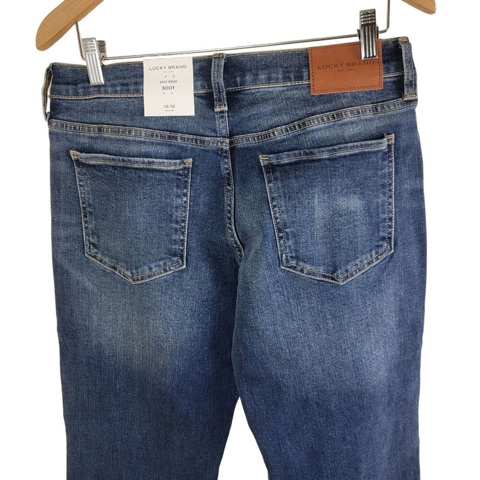Lucky Brand Lucky Brand Womens Easy Rider Bootcut Jeans Blue Distressed Size 30" / US 8 / IT 44 - 3 Thumbnail