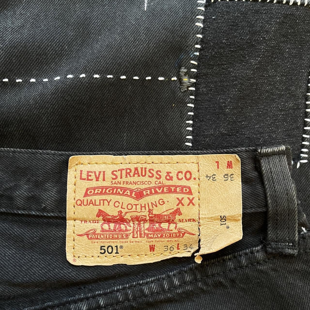 Kapital × Kapital Kountry × Levi's Boro Patchwork Sashiko Embroidered Jeans Size US 34 / EU 50 - 8 Thumbnail