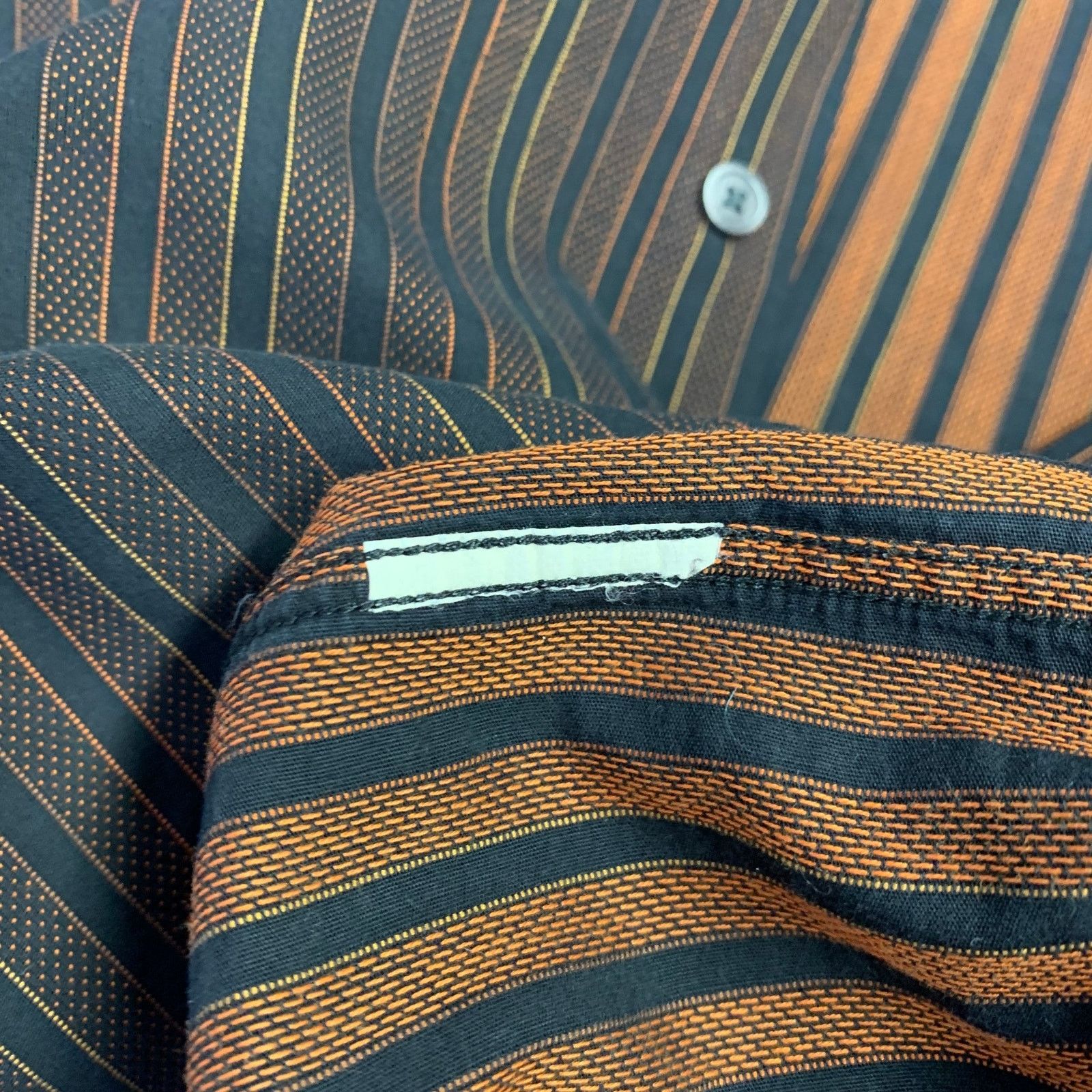 Givenchy GIVENCHY Size M Black Orange Stripe Long Sleeve Shirt Size US M / EU 48-50 / 2 - 6 Thumbnail