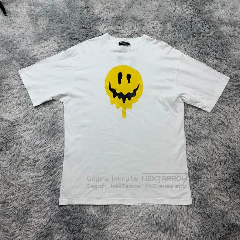 Balenciaga Balenciaga Smiley Short Sleeve Size US S / EU 44-46 / 1 - 1 Thumbnail
