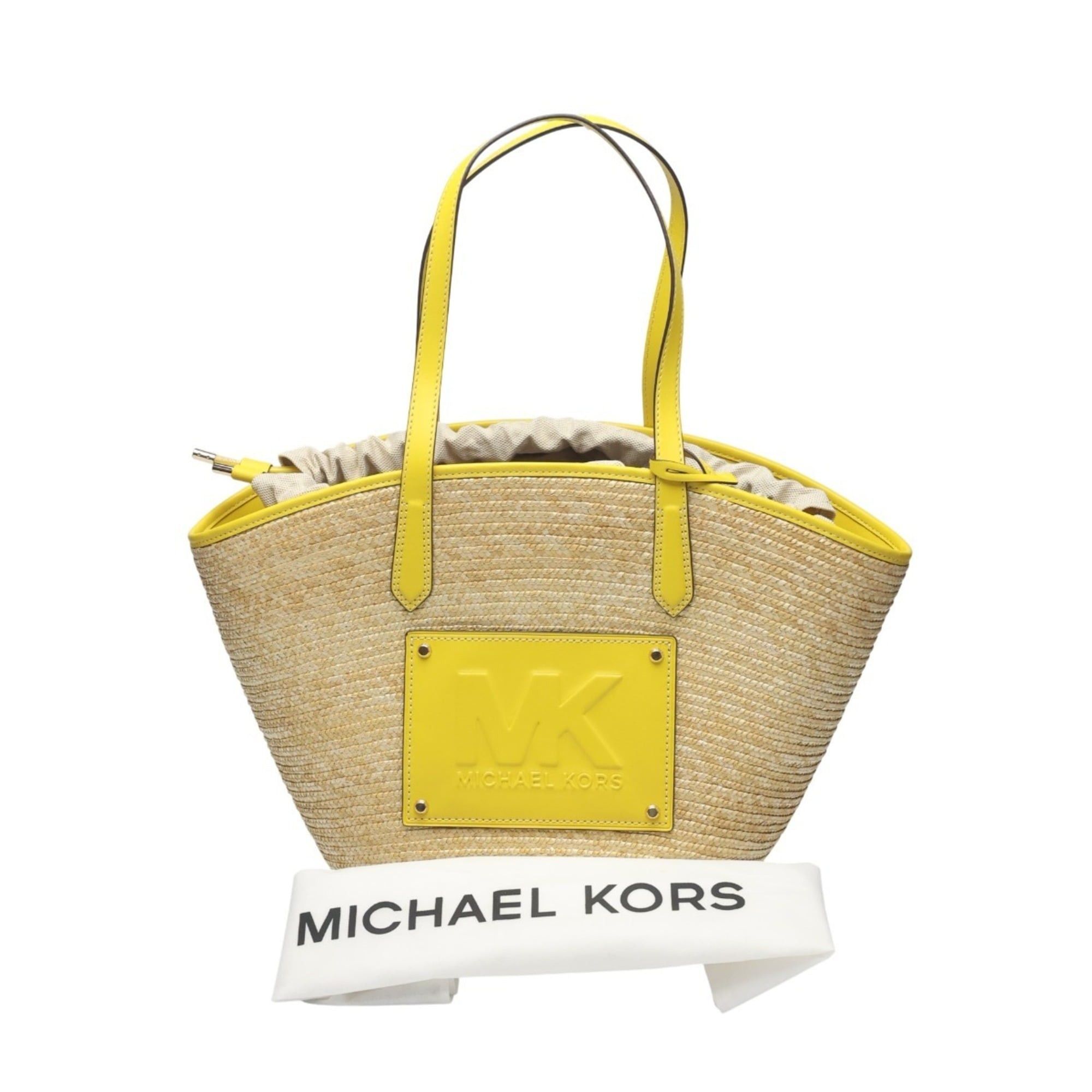 Michael Kors Michael Kors straw basket bag in yellow Size ONE SIZE - 1 Thumbnail