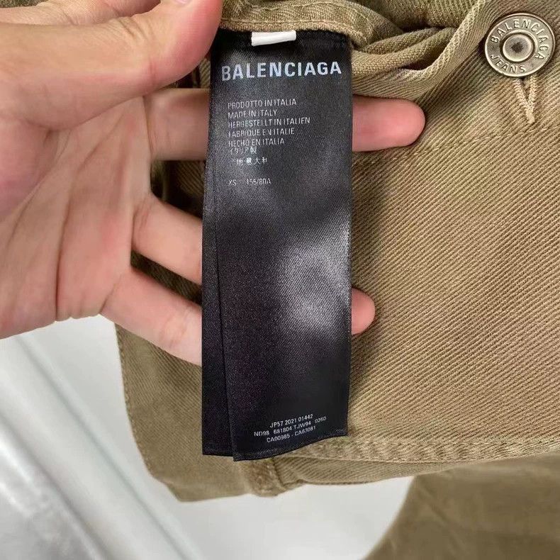 Balenciaga Balenciaga Kaki Tiger Limited Embroidered Letter Denim Jac Size US XS / EU 42 / 0 - 4 Thumbnail