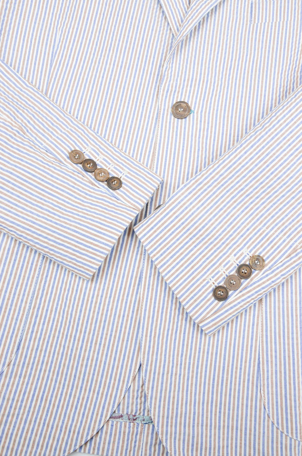 Other BOB Handmade Striped Summer Suit – Size 52 Size 52R - 6 Thumbnail