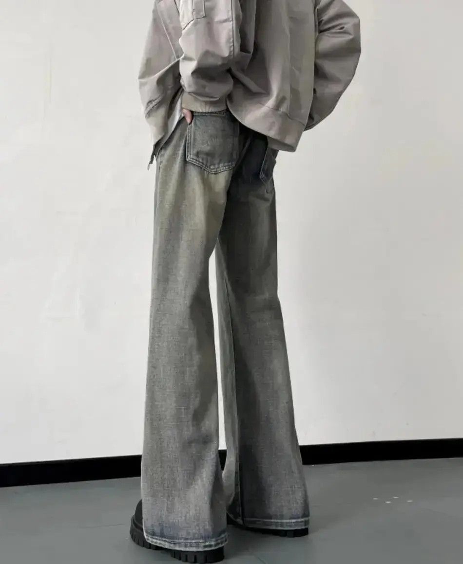 Japanese Brand Vintage Style Washed Blue Flare Jeans Size US 30 / EU 46 - 3 Thumbnail