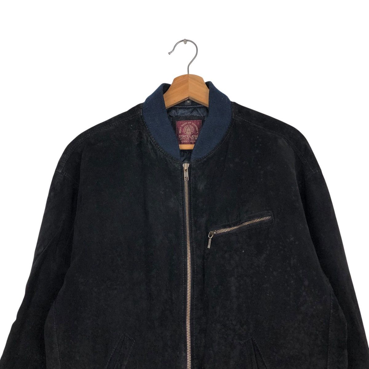 Japanese Brand 📌Vtg Suede Leather Bomber Jacket Kearney House Issey Miyake Size US M / EU 48-50 / 2 - 4 Thumbnail