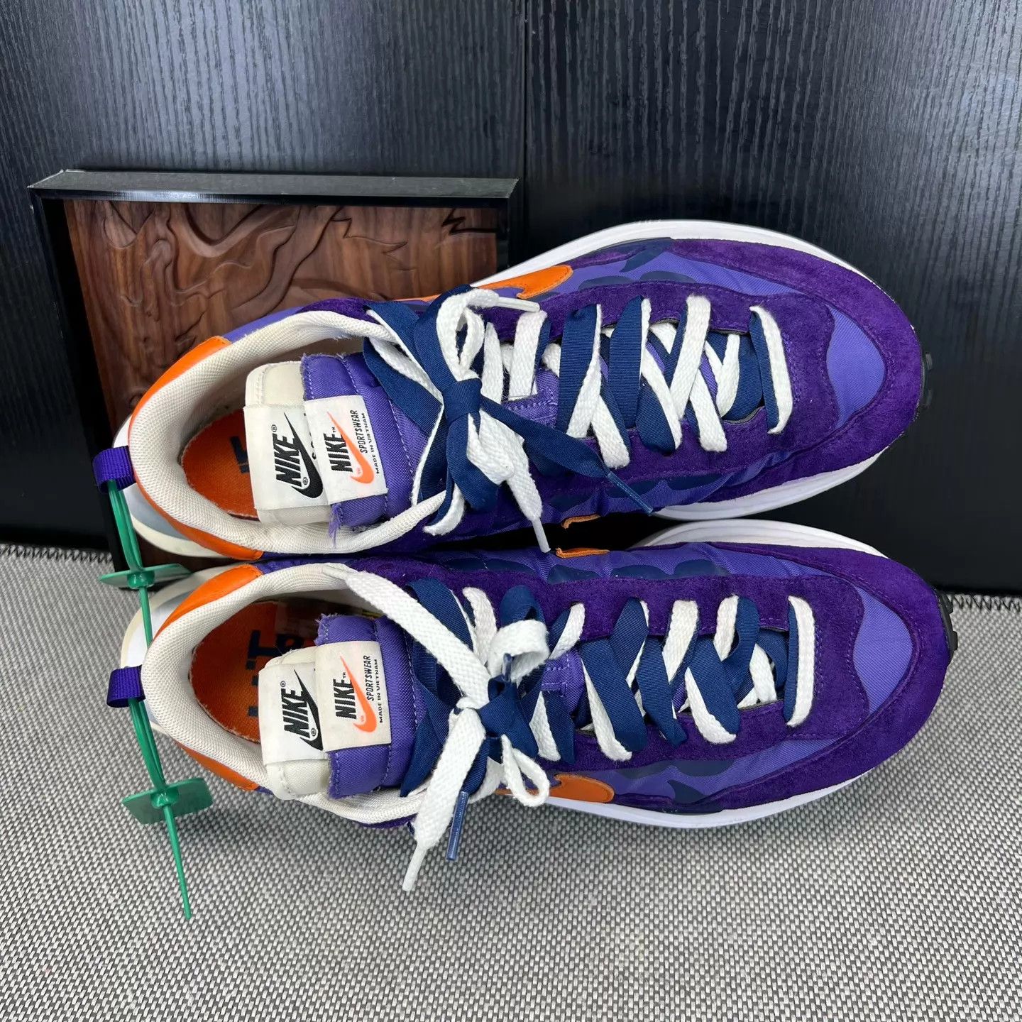Sacai sacai vaporwaffle Purple Gold 45 Like New With Box Size US 12 / EU 45 - 8 Thumbnail