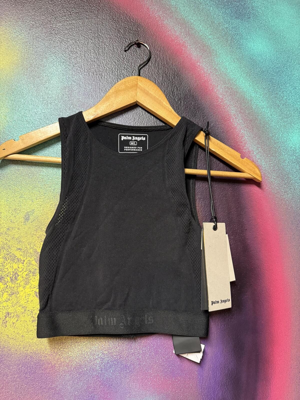 Other Palm Angels black “designed for performance”Tank top Size M / US 6-8 / IT 42-44 - 1 Thumbnail