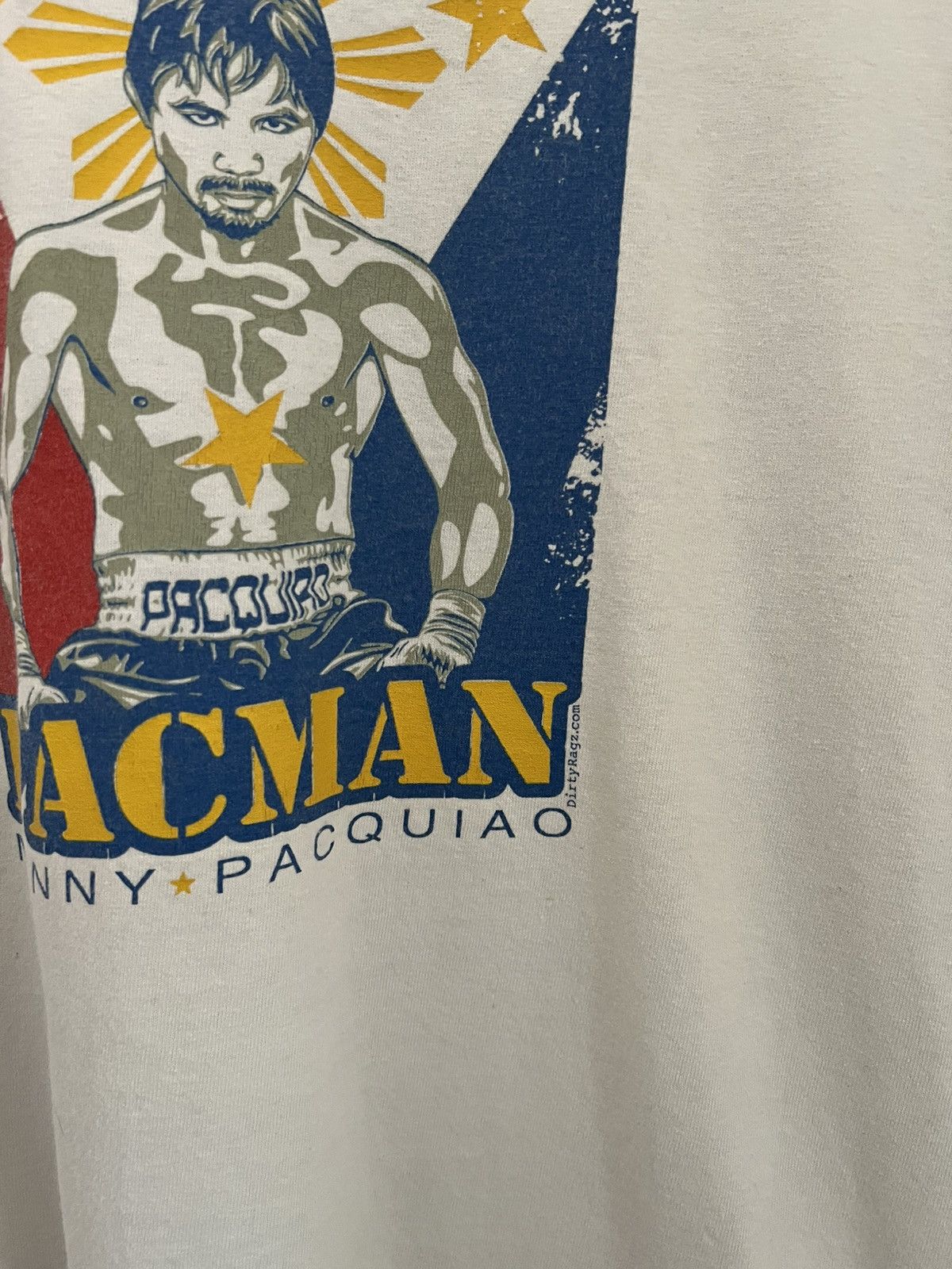 Anvil 2000s Manny Pacman Pacquiao Boxing Ringer Tee Size US L / EU 52-54 / 3 - 3 Thumbnail