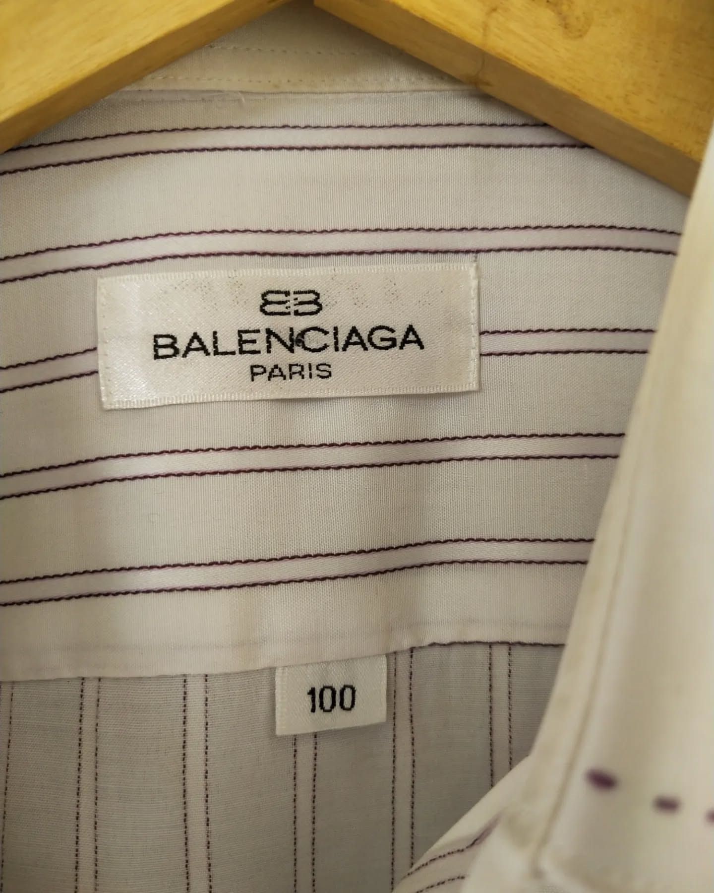 Balenciaga 1990s Vintage Balenciaga Paris Short Sleeve Shirt Size US L / EU 52-54 / 3 - 4 Thumbnail
