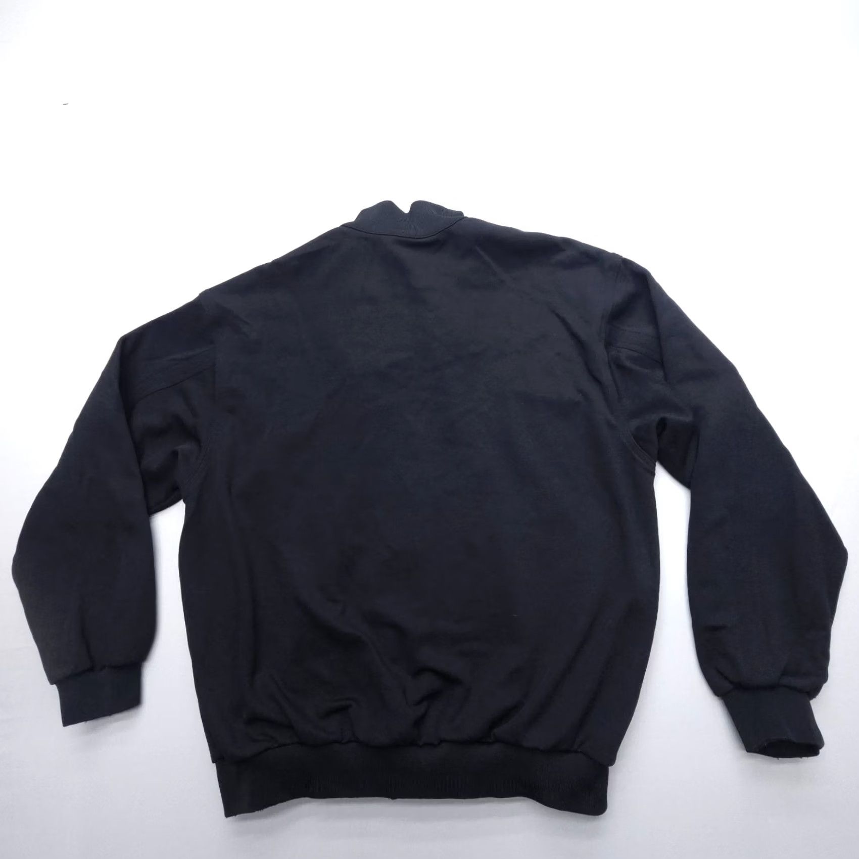 Nike VINTAGE Nike Track Jacket Mens L Black Full Zip Bomber 90s Street Swoosh Sports USA Nike Shirt Seasonal 90s Mens Size US L / EU 52-54 / 3 - 2 Thumbnail