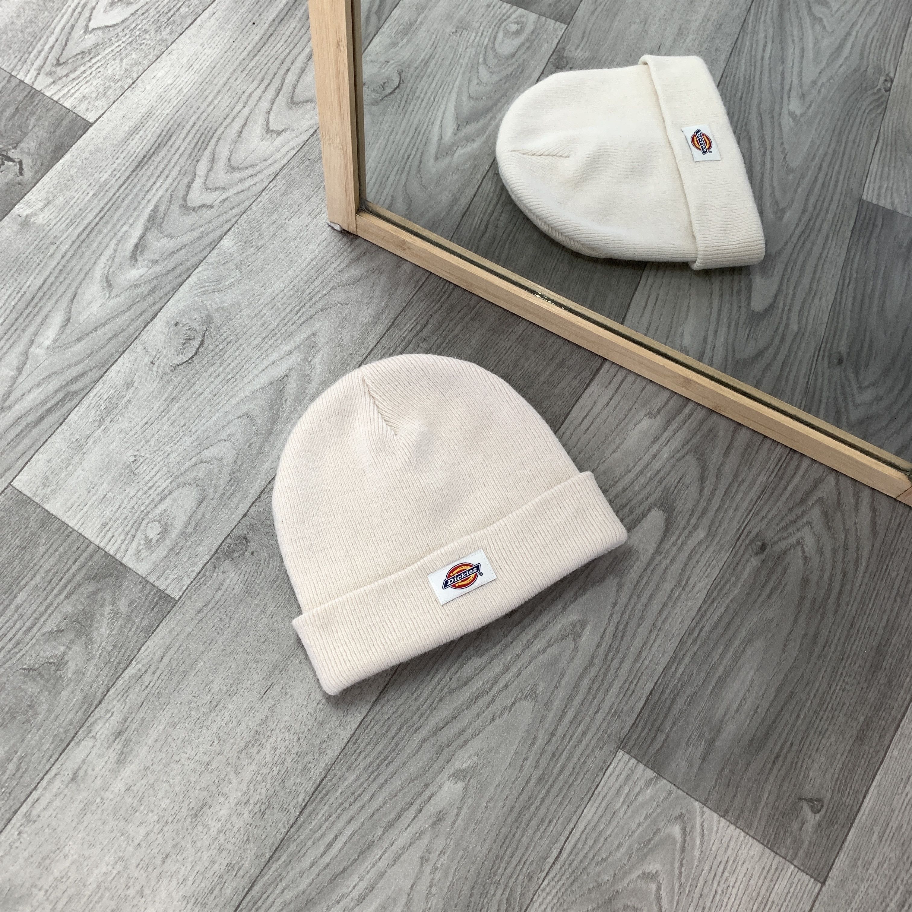 Dickies Dickies Beige Icon Logo Winter Beanie Hat Cap Size ONE SIZE - 2 Thumbnail