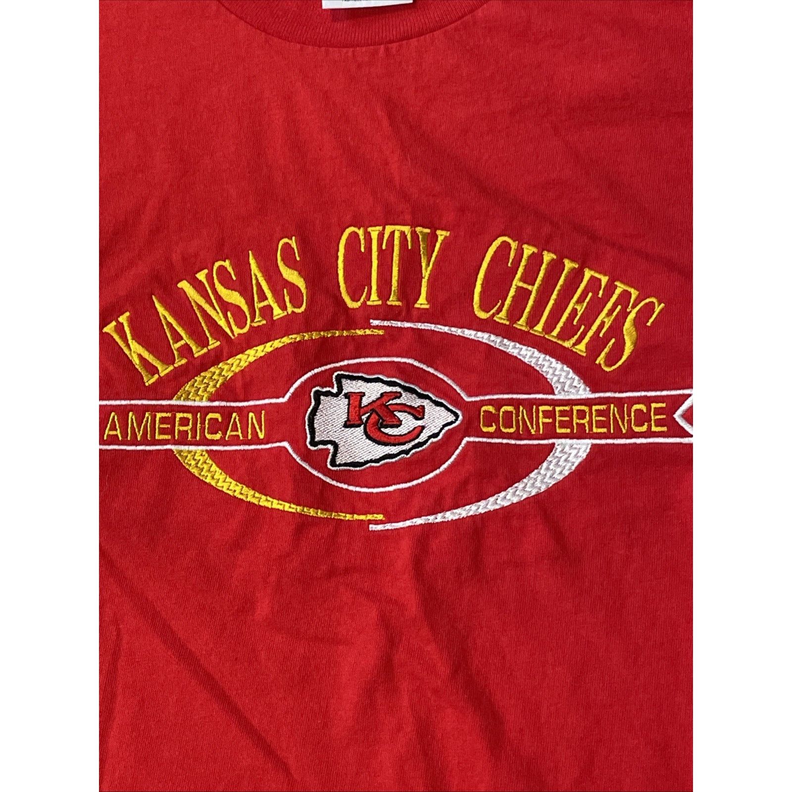 Other Vintage Kansas City Chiefs Shirt Logo Athletic Cotton 90s Size US L / EU 52-54 / 3 - 1 Thumbnail