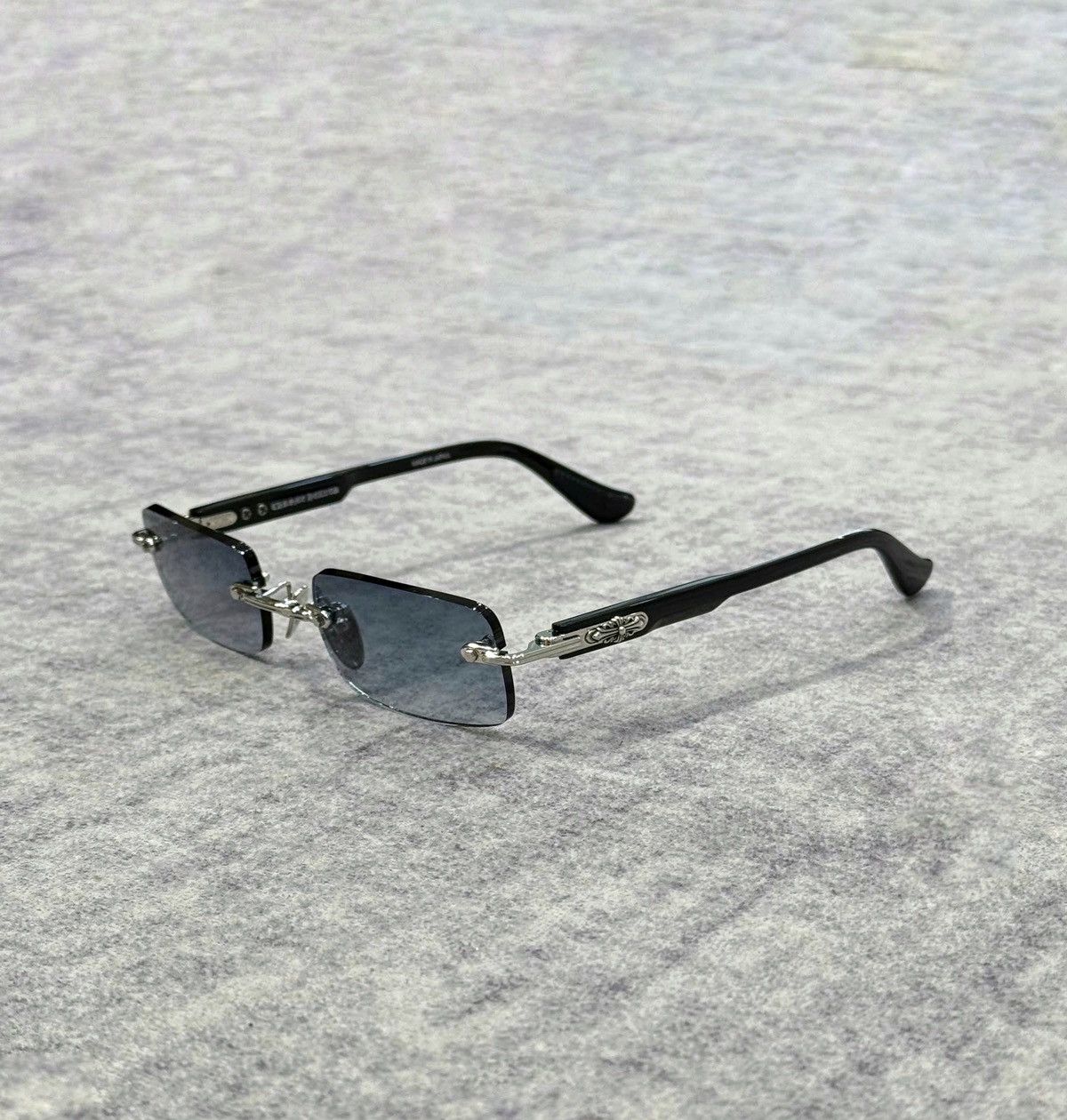 Chrome Hearts DEEP I SHINY SILVER BLACK PLASTIC - SUN Size ONE SIZE - 1 Thumbnail