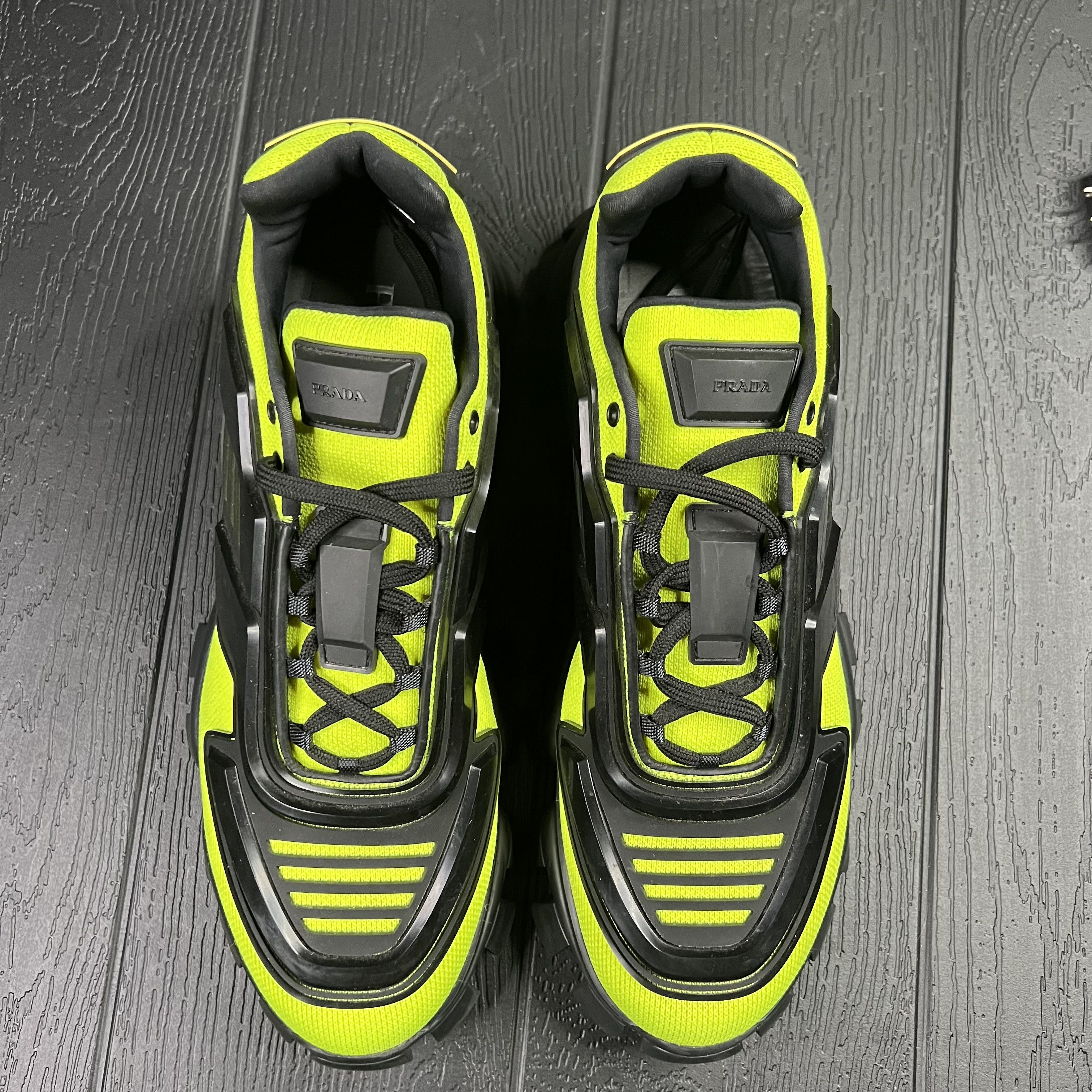 Prada Prada Cloudbust Thunder Black Neon Green Size US 10 / EU 43 - 10 Thumbnail
