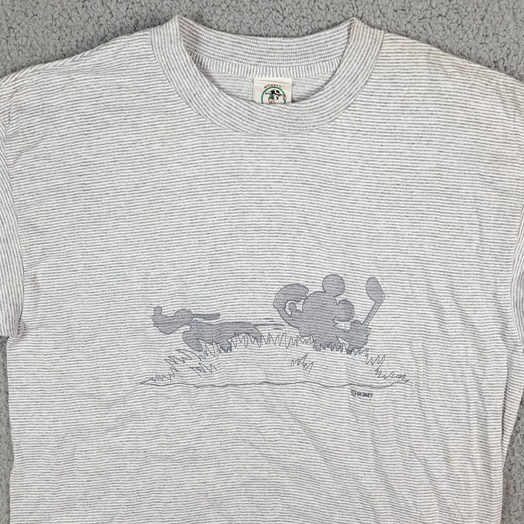 Vintage Vintage Disney Mickey Mouse Golf Club T-Shirt Short Sleeve Men M Gray Cartoon Retro Y2K USA Size US M / EU 48-50 / 2 - 2 Thumbnail