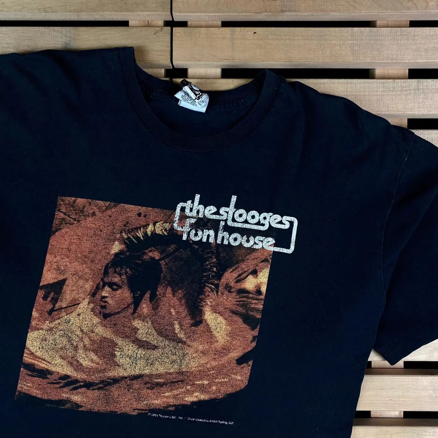 Mens Vintage T Shirt The Stooges 2004 Size XL