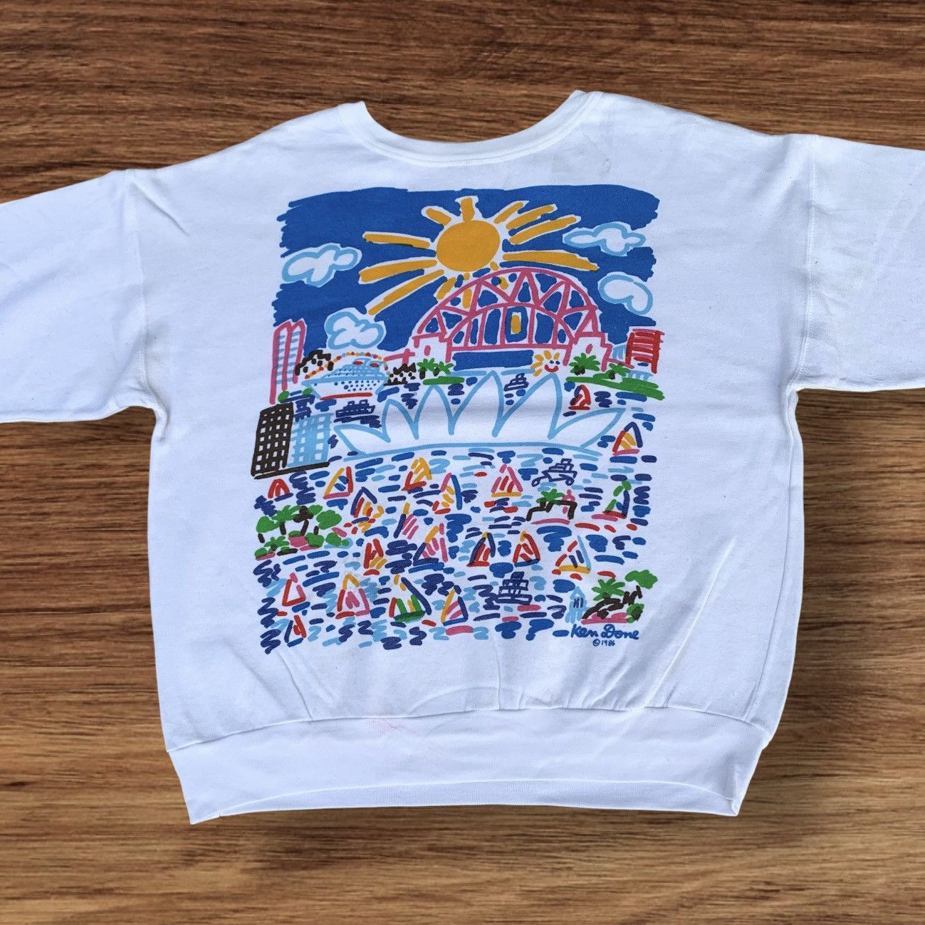 Designer Vintage 80s Ken Done 1986 Australia Designer Crewneck Size S / US 4 / IT 40 - 4 Thumbnail