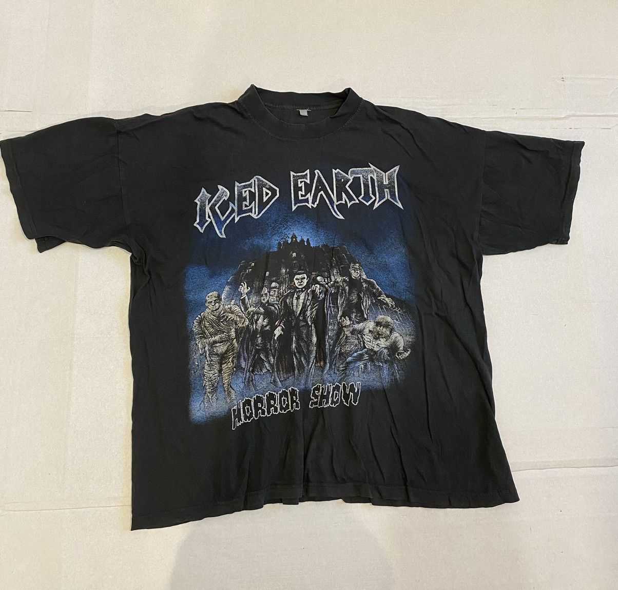 Iced Earth × Vintage Vintage 90s iced earth band T-shirt horror 