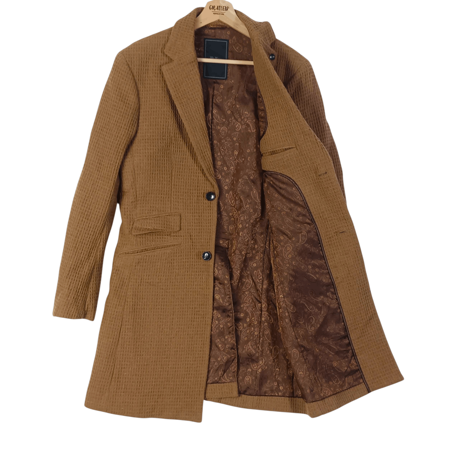 Tete Homme Tête Homme FW13 Classic European Camel Wool Coat Size US M / EU 48-50 / 2 - 3 Thumbnail