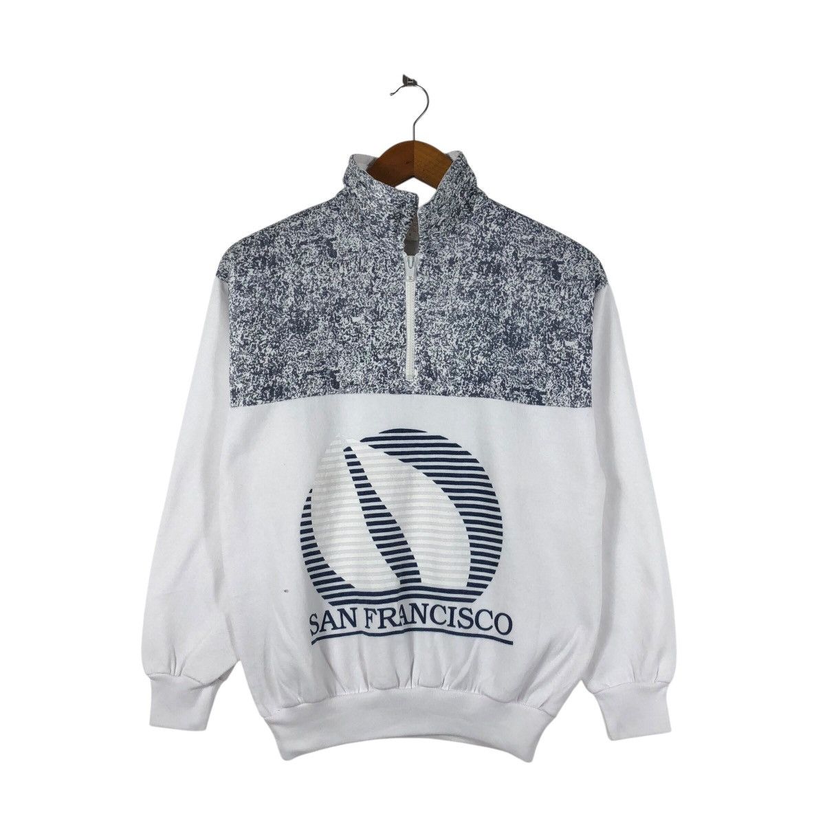 NFL SAN FANCISCO Vintage Sail Boat Half Zipper Sweatshirt Size US S / EU 44-46 / 1 - 1 Thumbnail