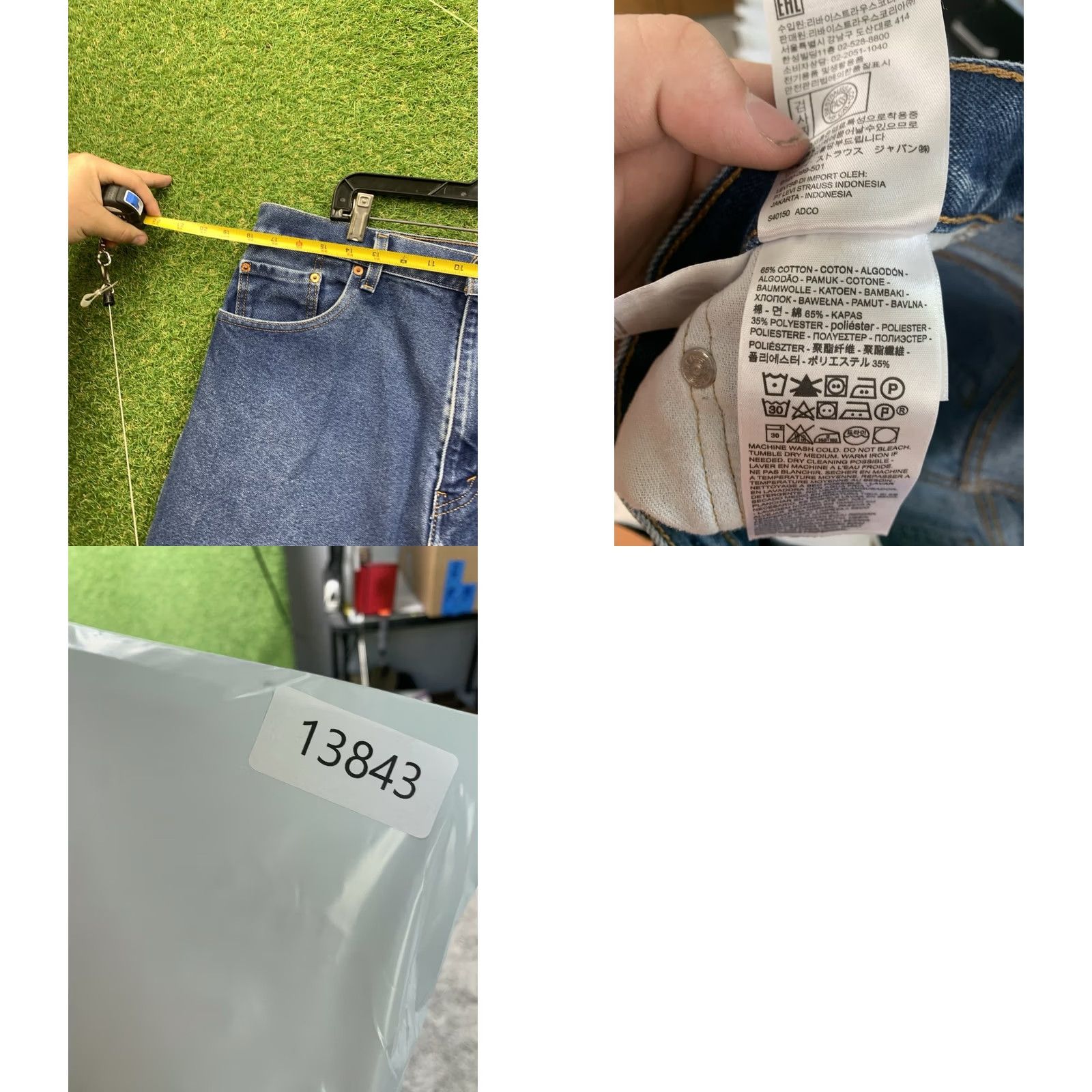 Levi's Levi's 517 Jeans Mens 38x30 Bootcut Denim Dark Wash 5-Pocket Zipper Button Regular Fit Western Cowboys USA 90s Y2K Size US 38 / EU 54 - 8 Thumbnail