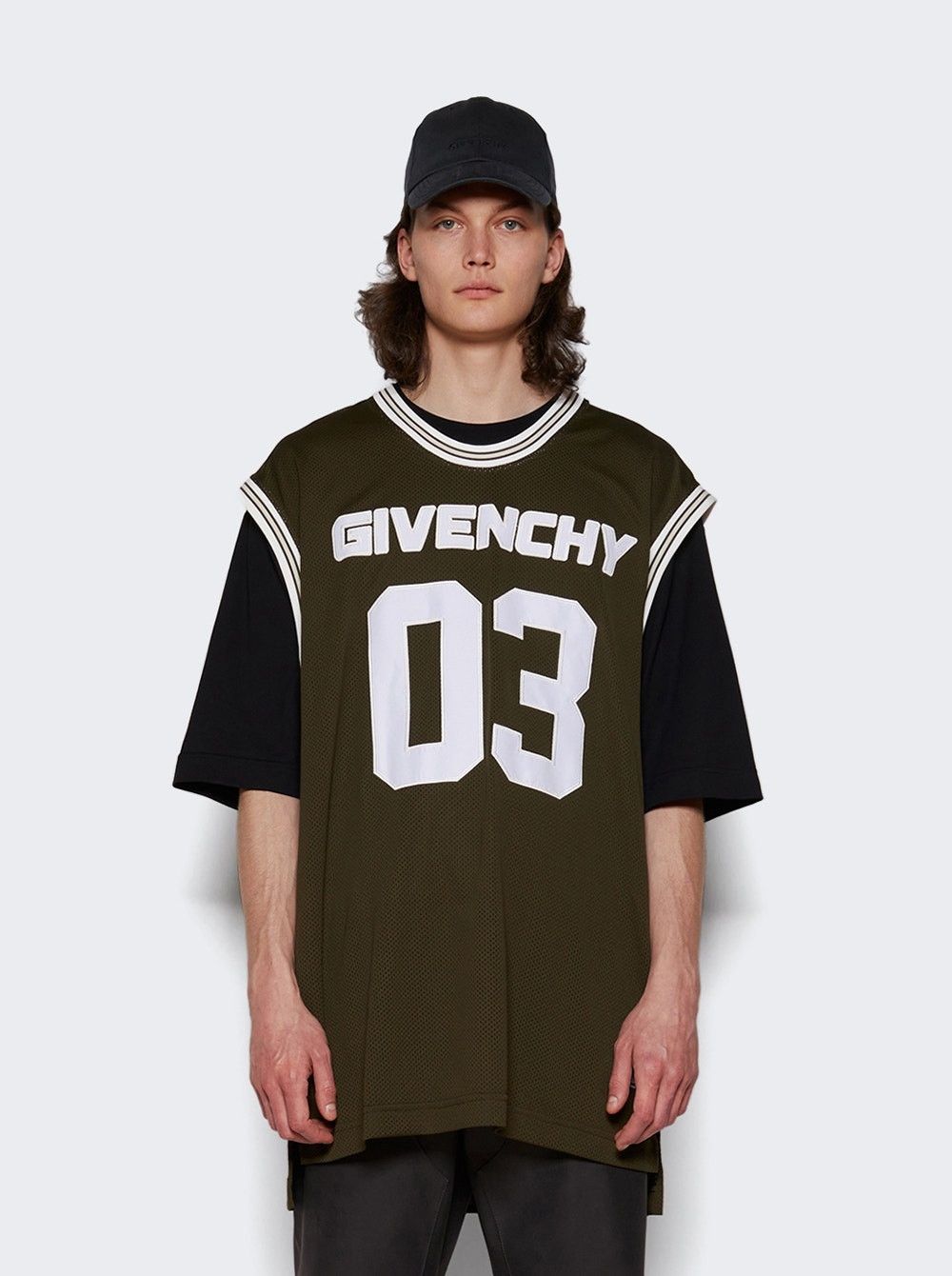 Givenchy o1w1db10325 Casual Fit-T Shirt in Black/Khaki Size US S / EU 44-46 / 1 - 2 Thumbnail