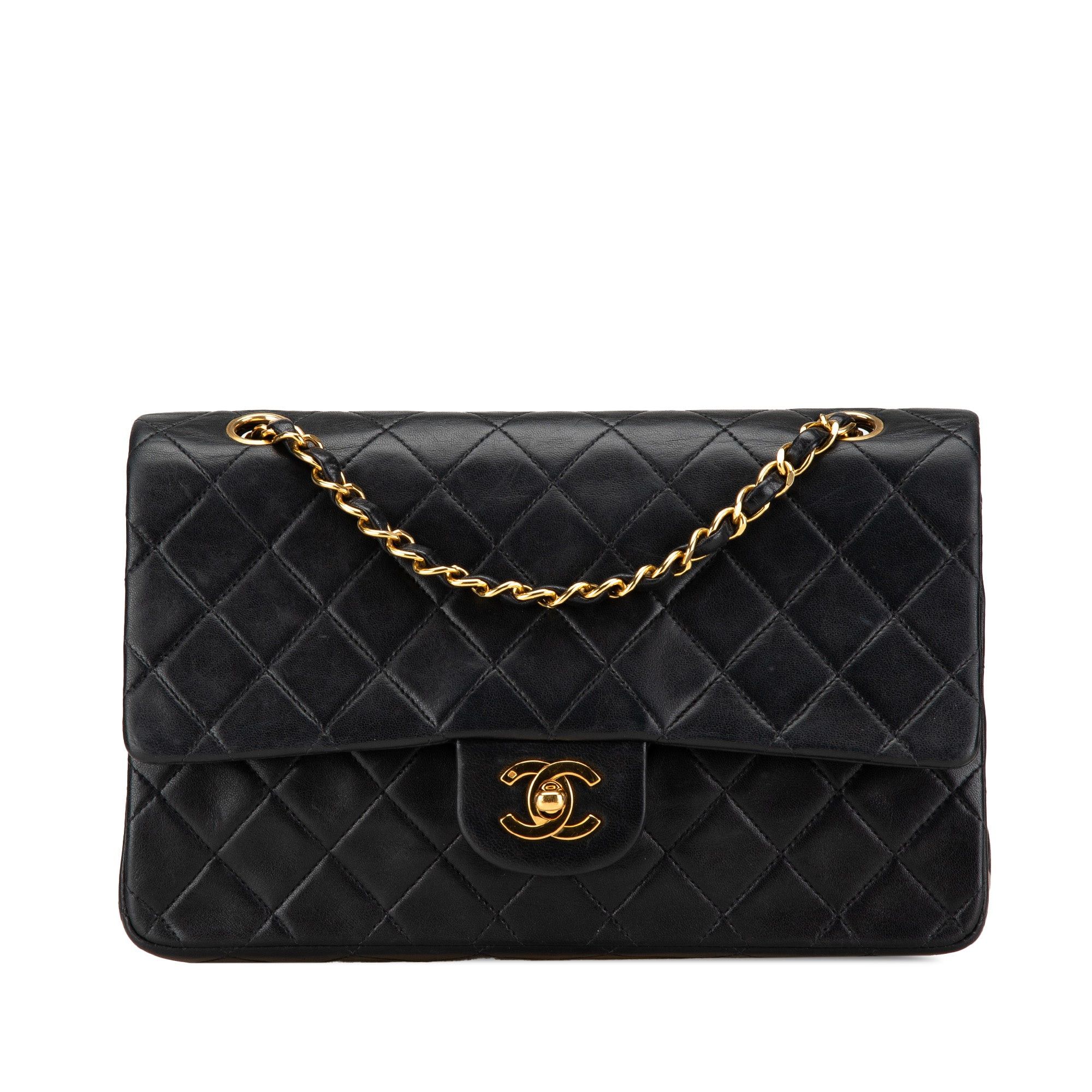 Chanel Chanel Medium Classic Lambskin Double Flap Black Size ONE SIZE - 1 Thumbnail