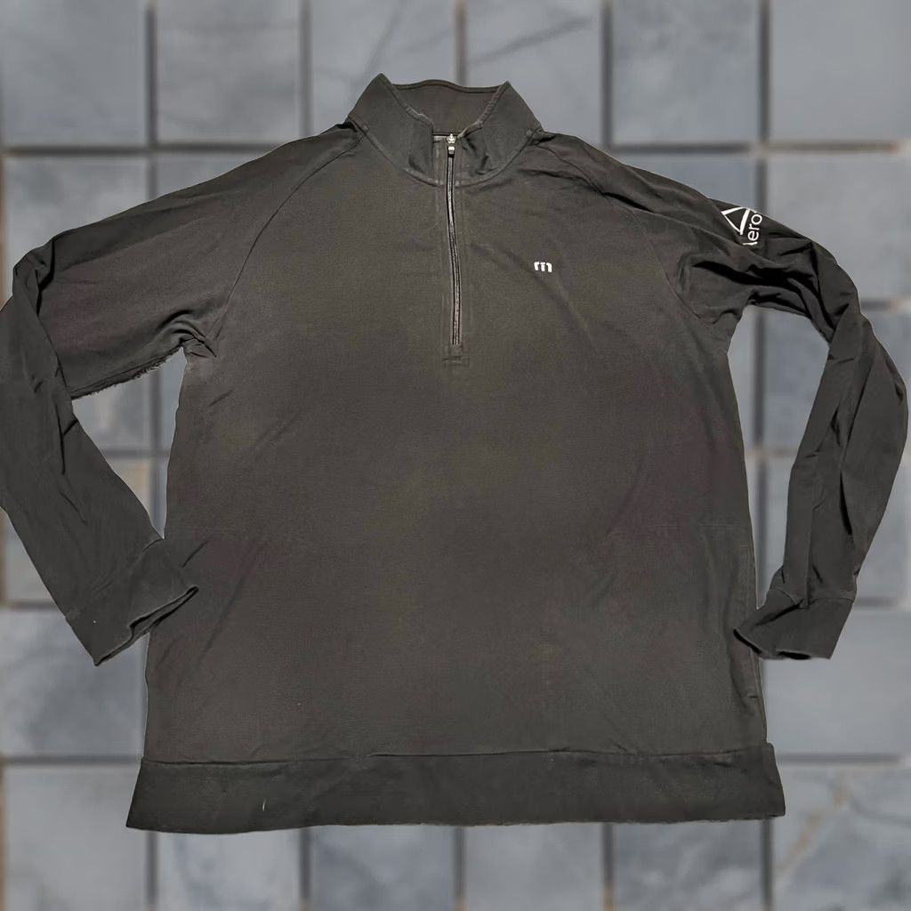 TravisMathew Travis Mathew Shirt Mens XL Black Qzip Long Sleeve Quarter Zip Shirt Men XL Black Qzip Long Sleeve Size US XL / EU 56 / 4 - 1 Thumbnail