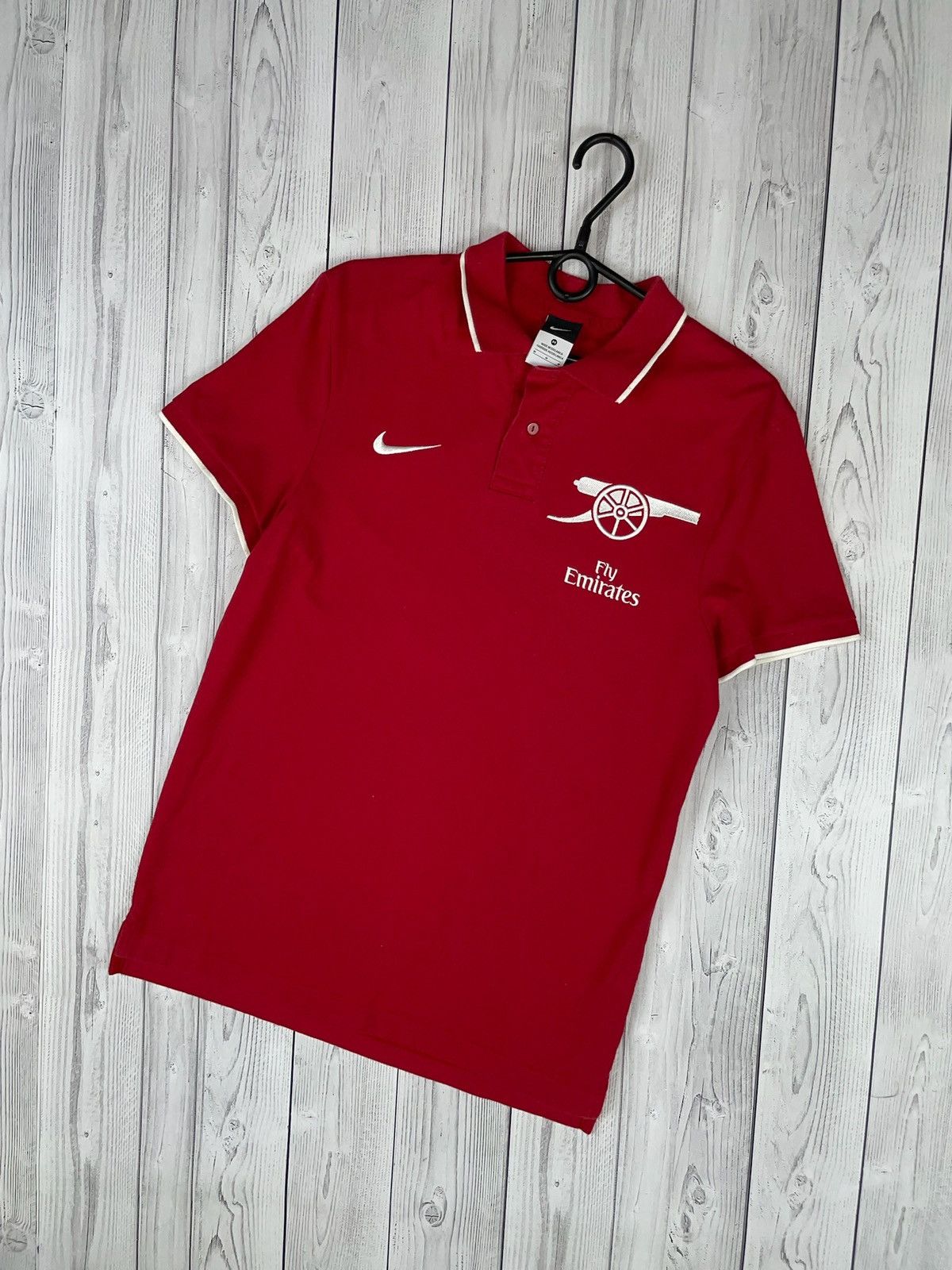 Nike Vintage nike Arsenal soccer polo rare logo Size US M / EU 48-50 / 2 - 1 Thumbnail