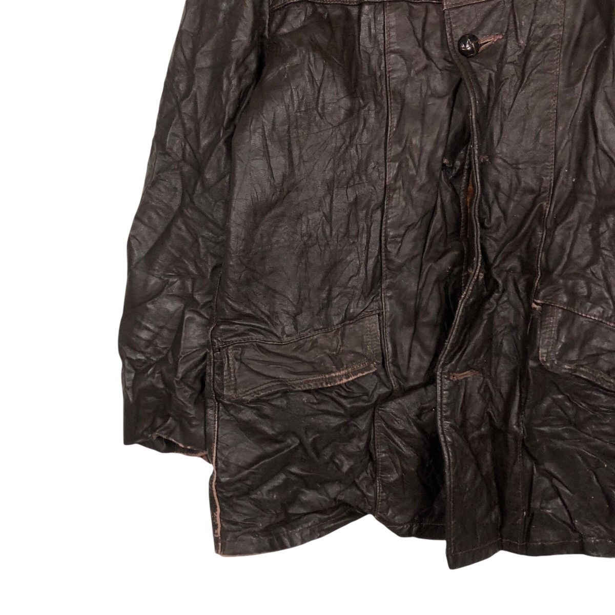 Japanese Brand 📌Vintage Bomber Leather Jacket Blanket Issey Miyake Size US M / EU 48-50 / 2 - 5 Thumbnail