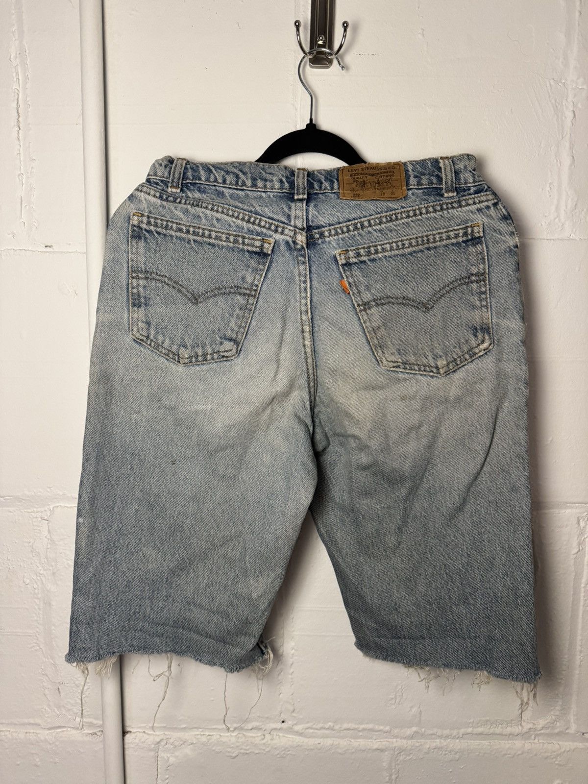 Levi's × Vintage Distressed Levi orange tab denim shorts Size 30" / US 8 / IT 44 - 2 Thumbnail