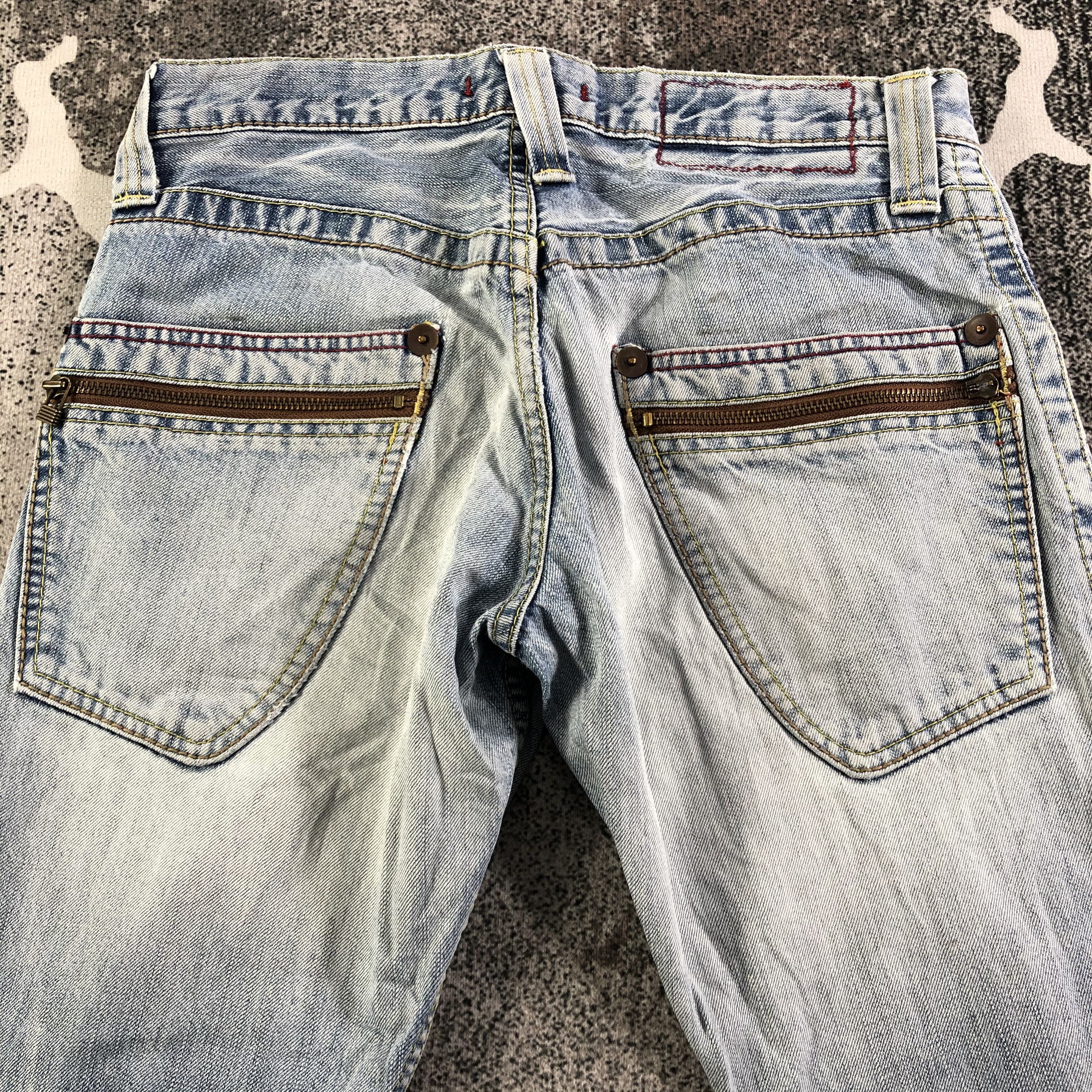 Japanese Brand Blue Way Jeans Distressed Denim KJ2025 Size US 28 / EU 44 - 4 Thumbnail