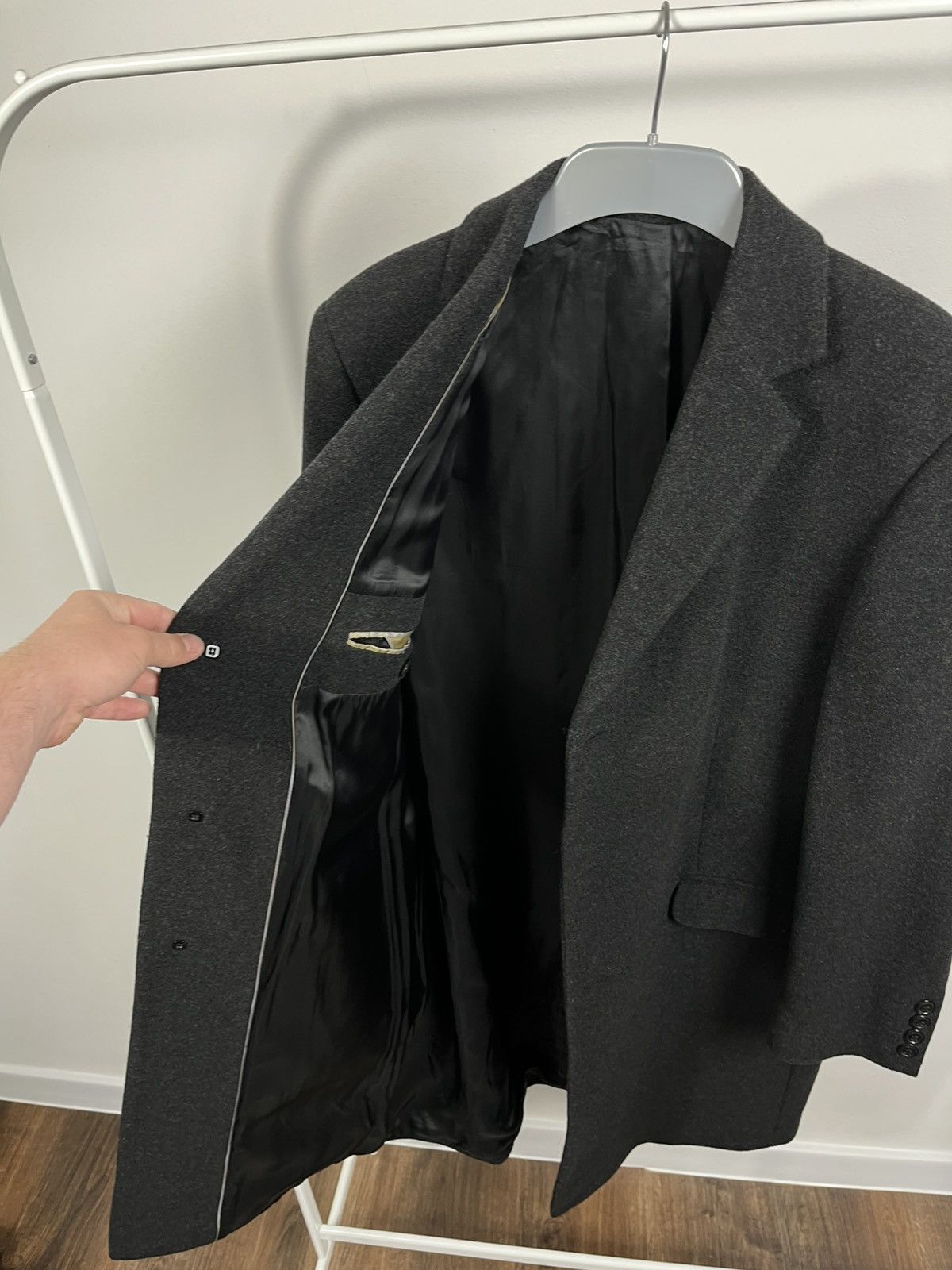 Vintage Vintage Coat Jacket Wool Cashmere Black Overcoat Size 48 Size US M / EU 48-50 / 2 - 8 Thumbnail